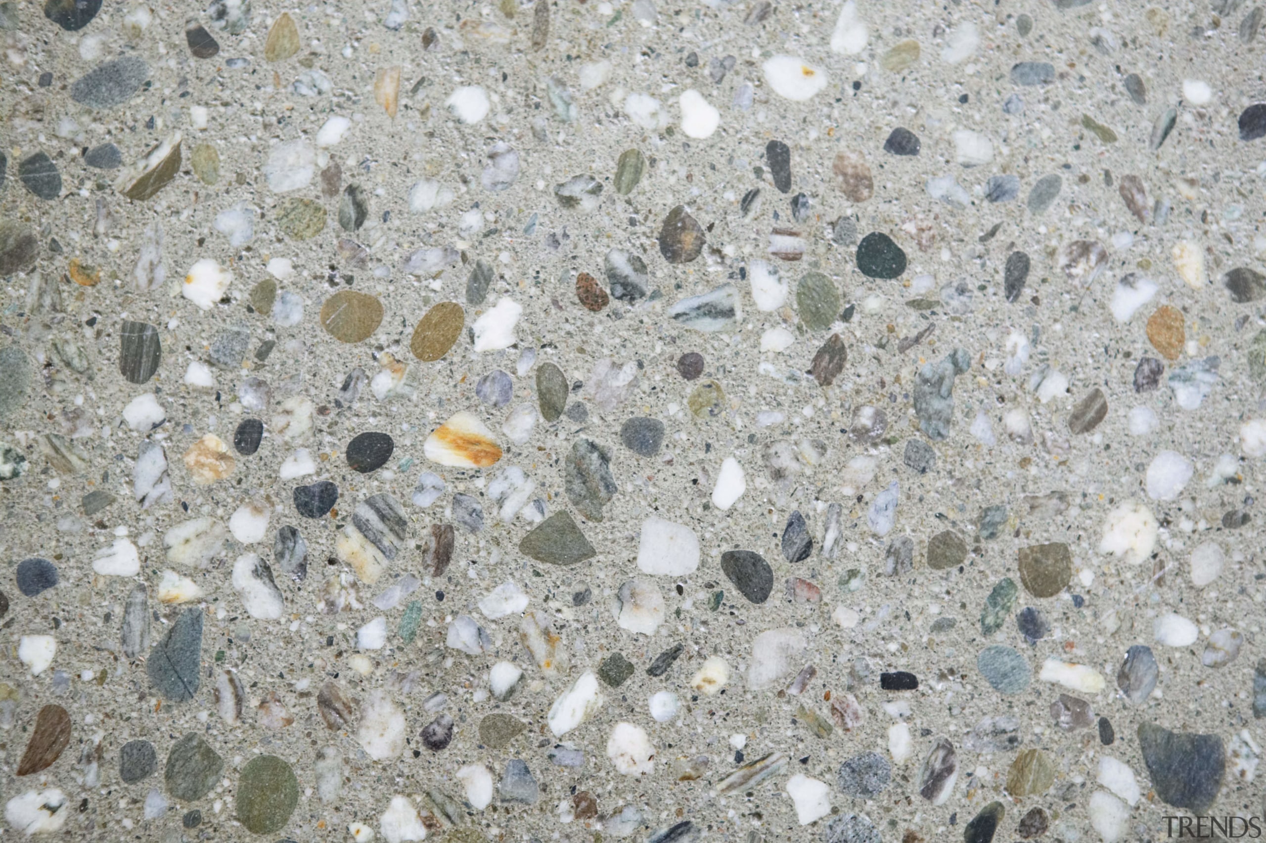 A detail of pebbled flooring - A detail gravel, material, pebble, rock, texture, gray