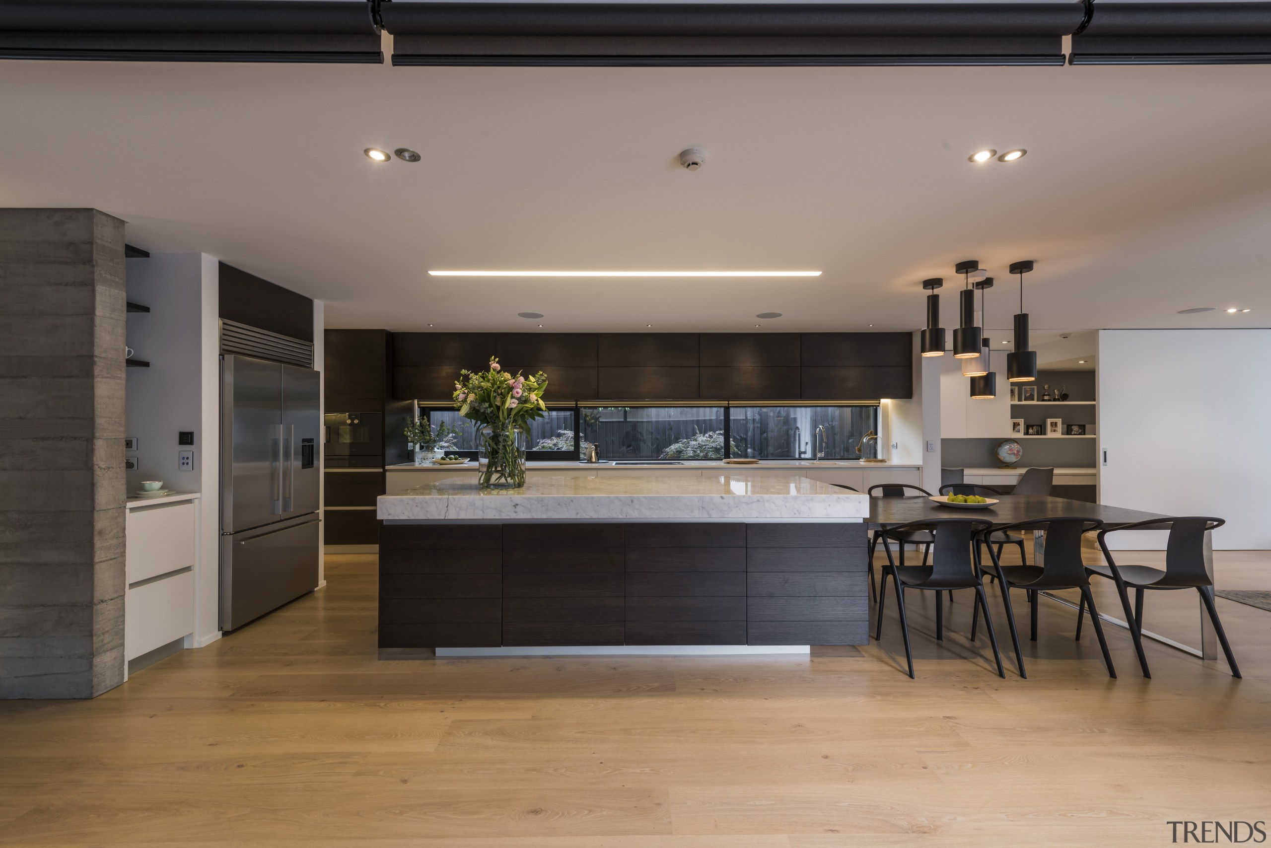 Kitchen by Eterno Design - Kitchen by Eterno countertop, floor, flooring, house, interior design, kitchen, gray, black