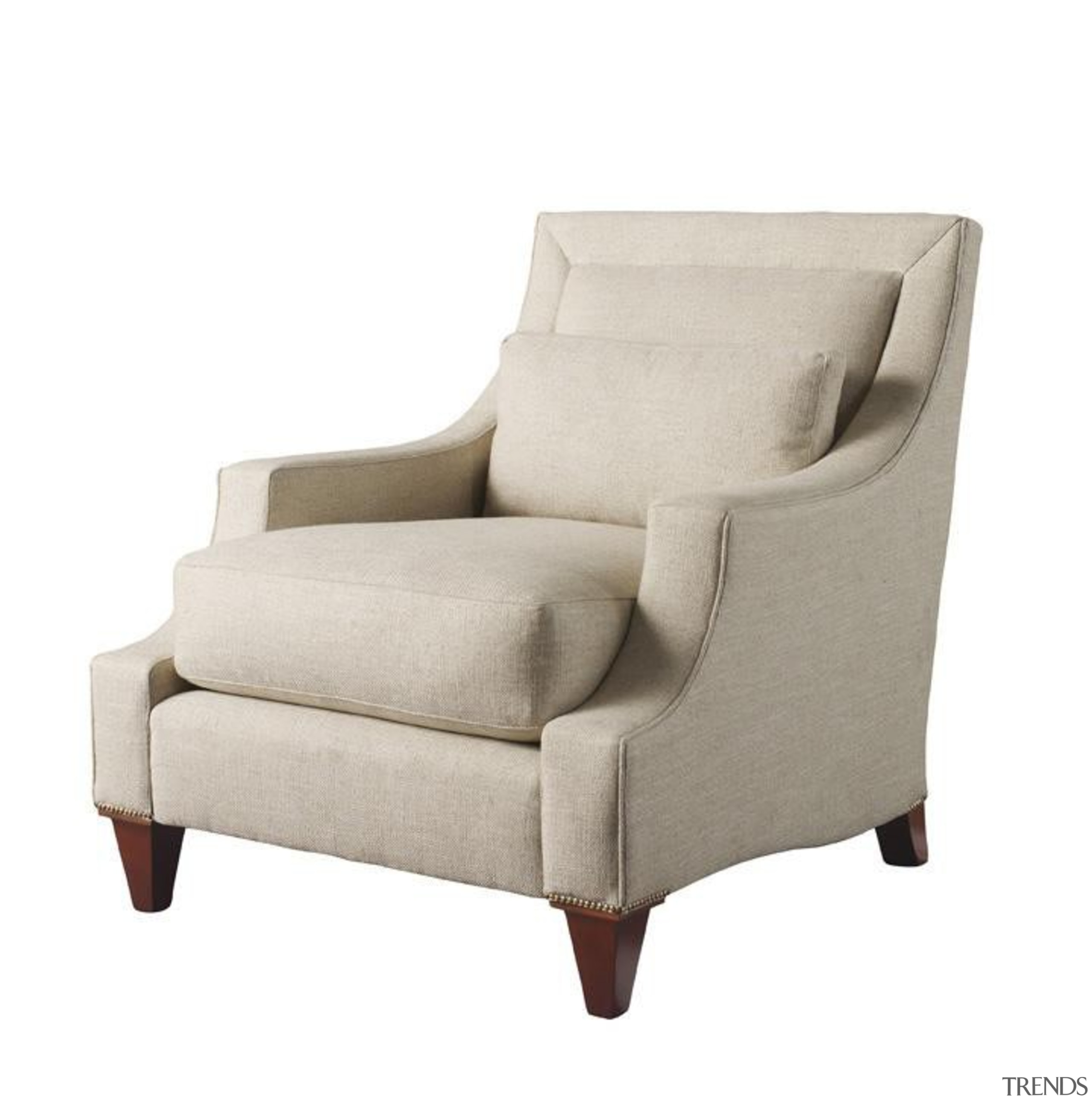 "Upholstery helps set the foundation for how a angle, chair, club chair, couch, furniture, loveseat, product design, white