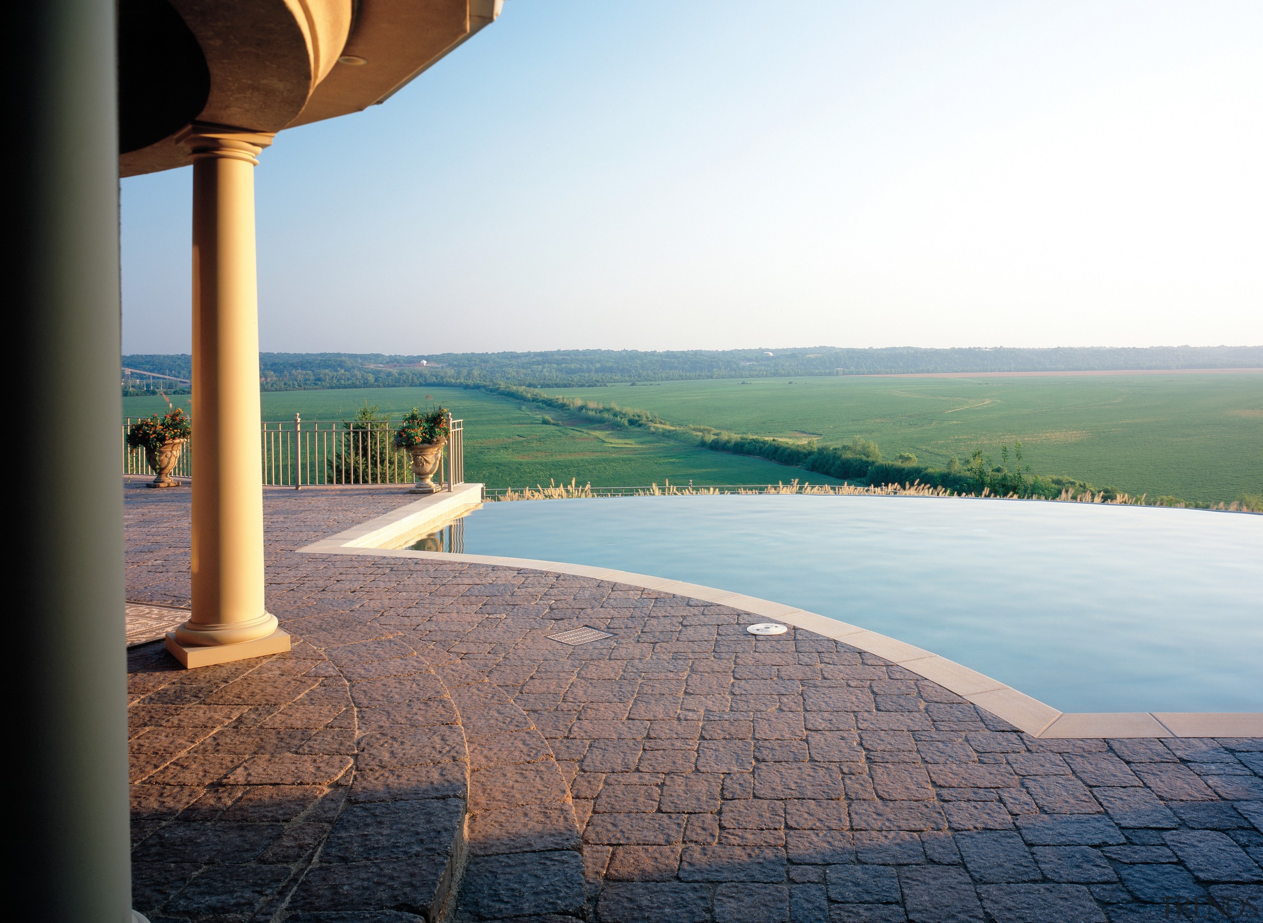 A view of these outdoor entertainment areas featuring cloud, estate, horizon, property, real estate, sea, sky, vacation, water, white