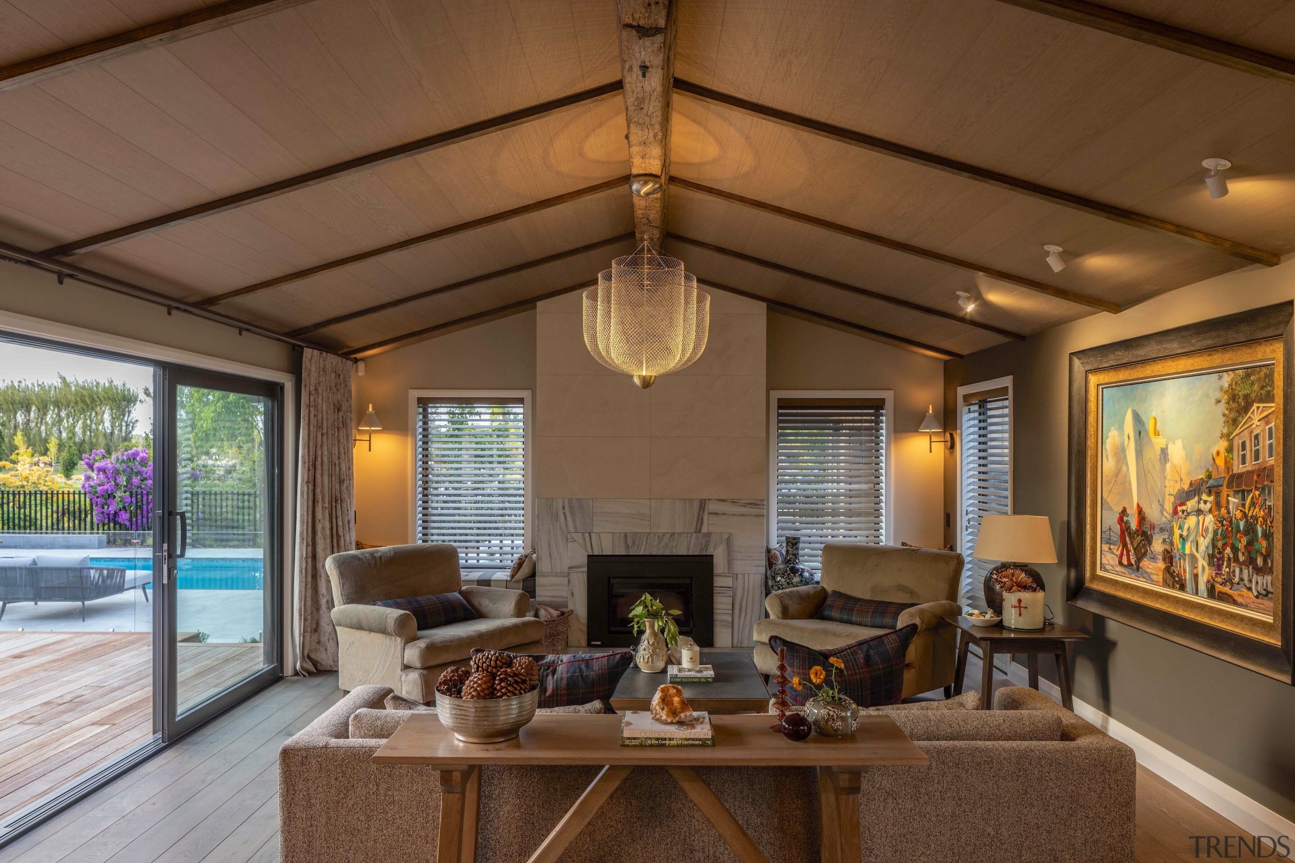 The newly expanded living space. - From farmhouse 