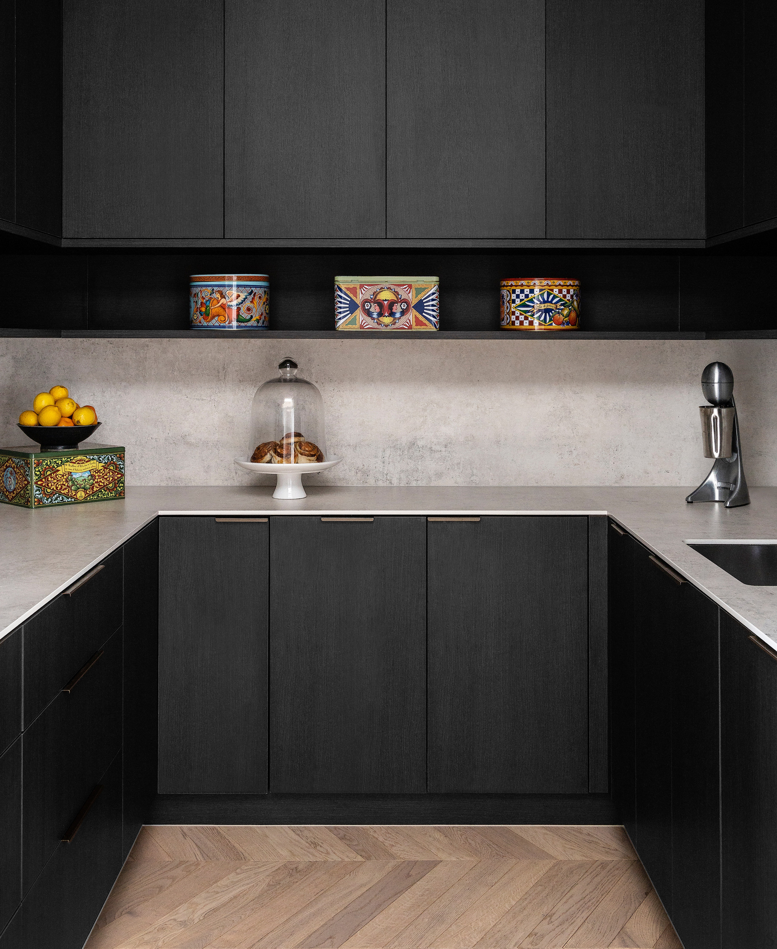 The butler’s pantry is designed for prepping and 