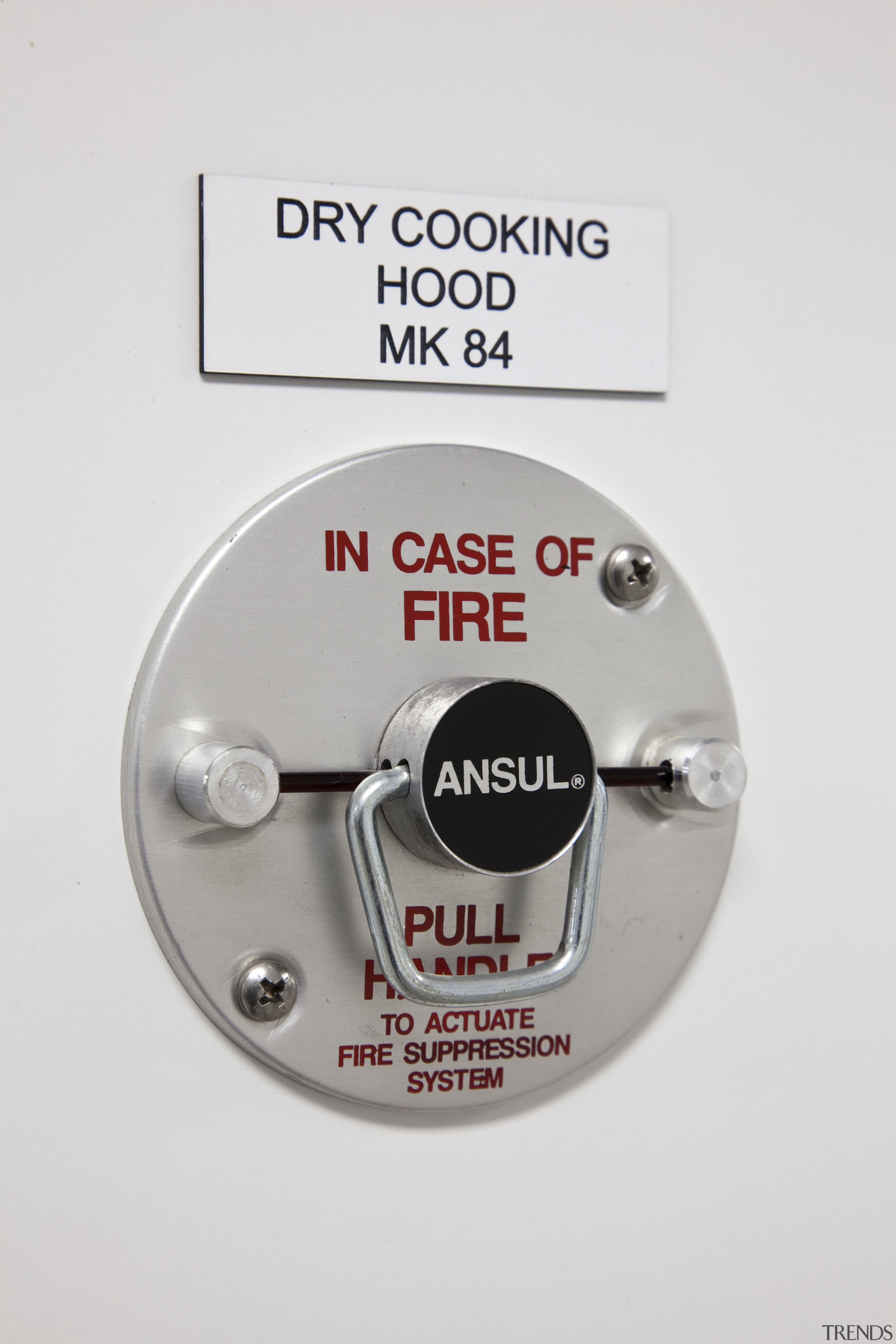 View of fire prevention and suppression systems at font, hardware, product, product design, white