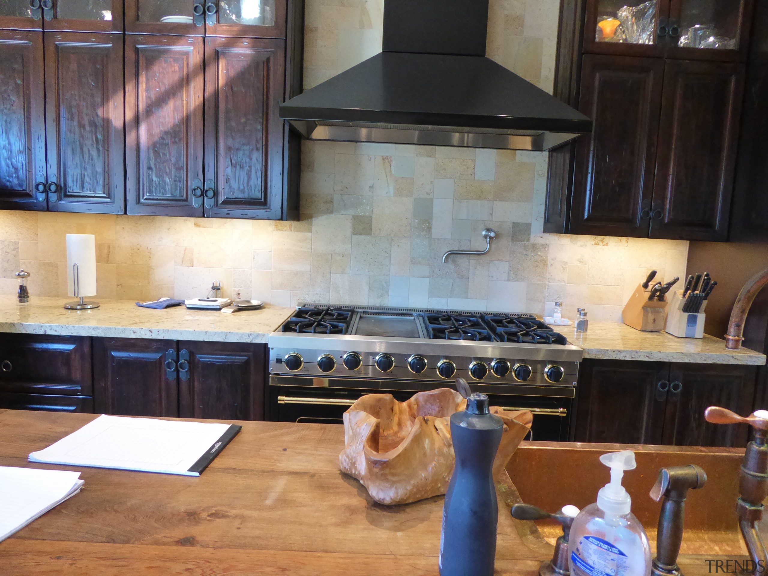 The existing kitchen before transformation. 
