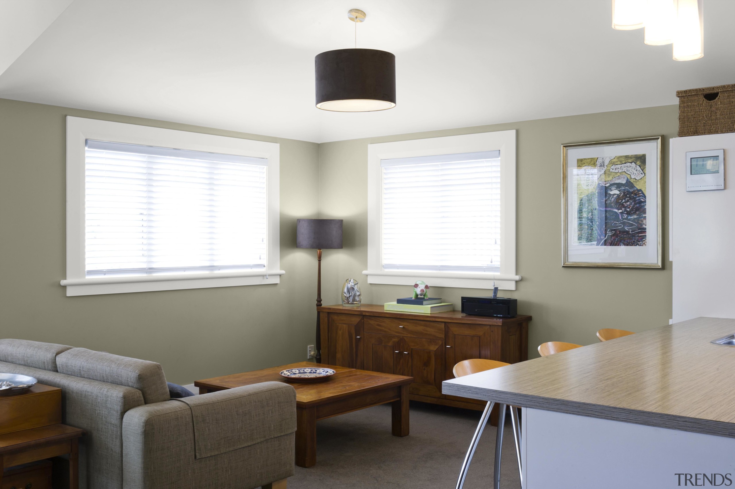 A Relaxing Living Room - ceiling | daylighting ceiling, daylighting, home, interior design, living room, real estate, room, window, window covering, gray, white