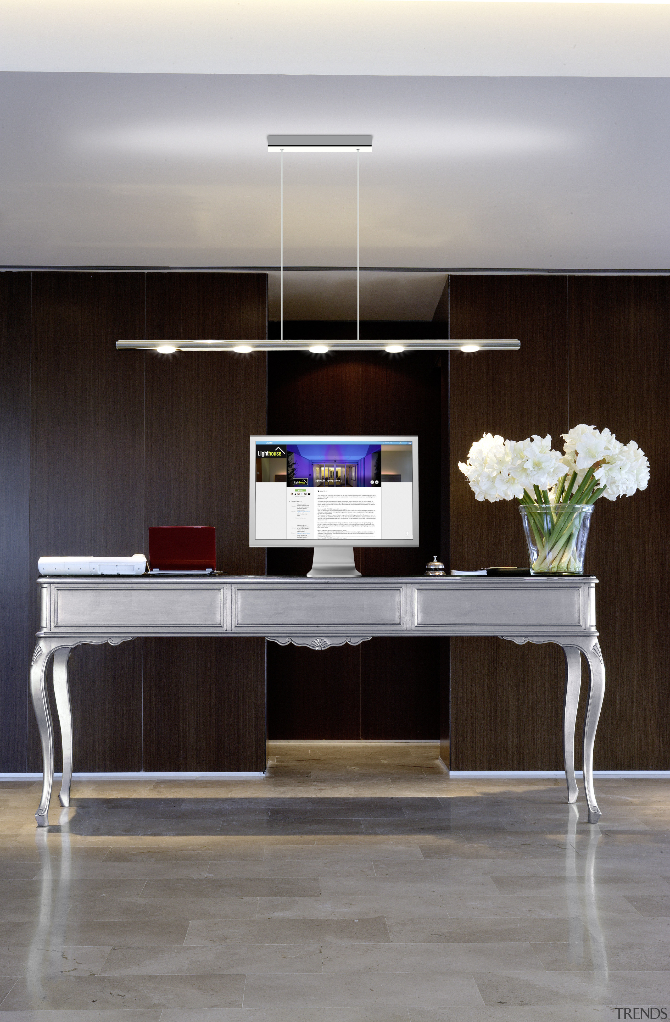 Lighthouse Lighting.   Lighting solutions are right desk, furniture, interior design, product design, table, gray, black