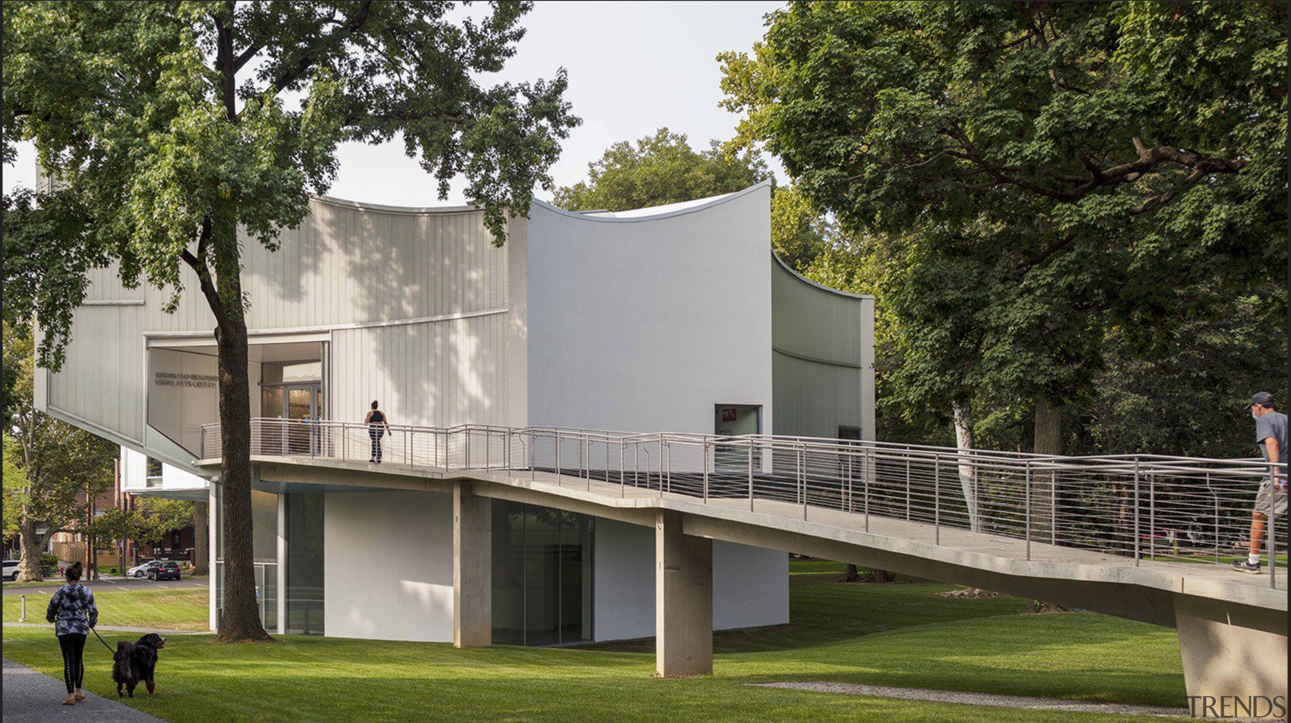 The main floor is lifted into the trees 