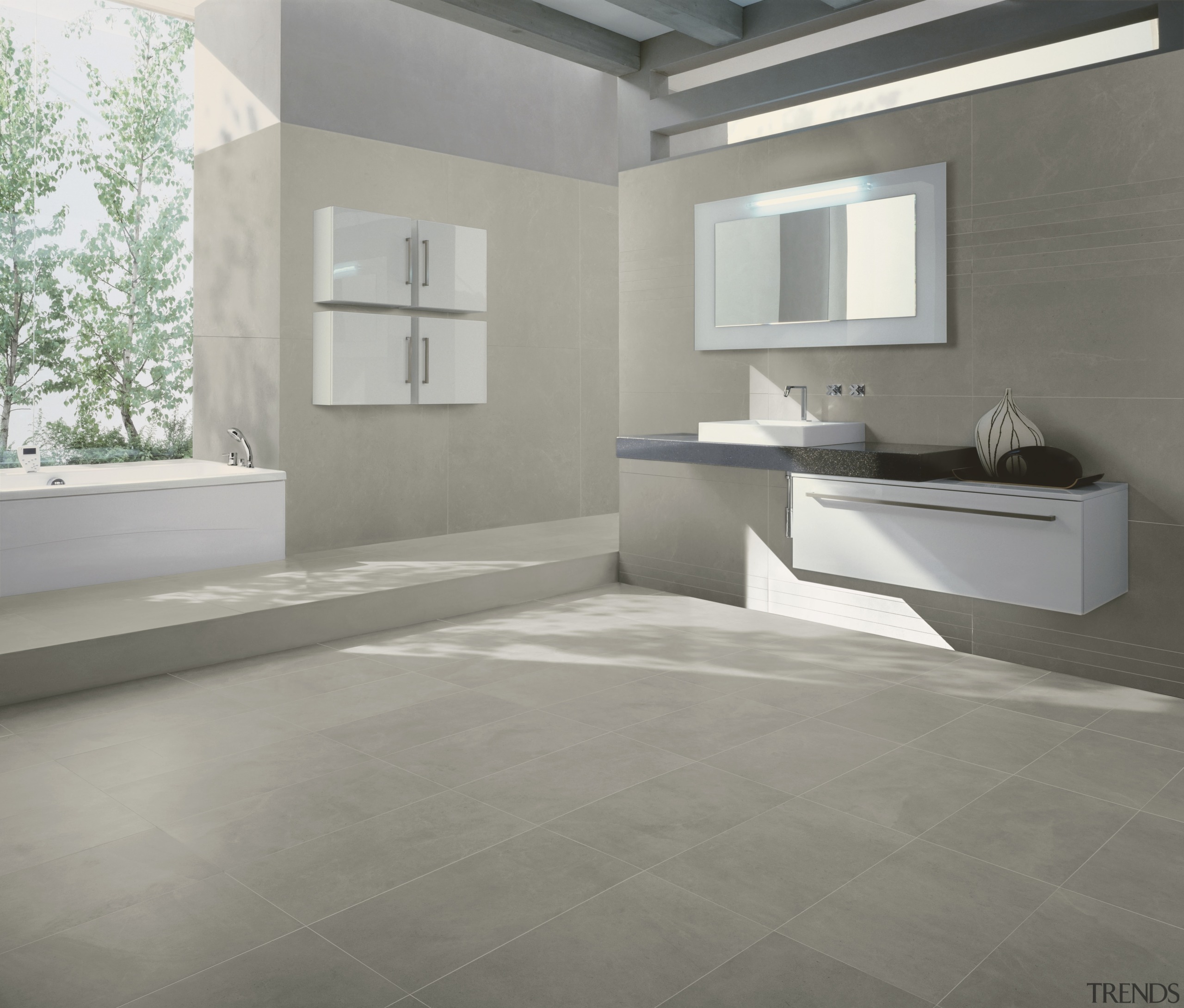 Kelite Plus - Tornabunoi tiles and panels have bathroom, ceramic, floor, flooring, interior design, laminate flooring, product design, tap, tile, wood flooring, gray