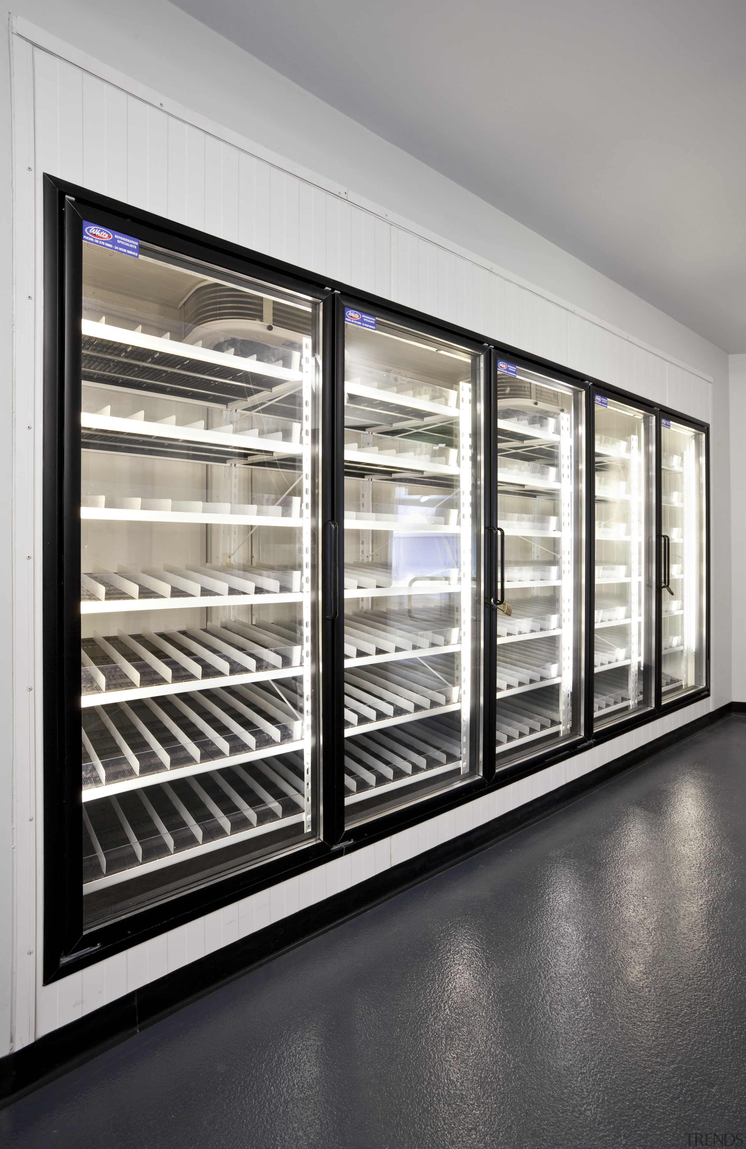 View of a kitchen at Eden Park which display case, glass, window, window covering, gray, black