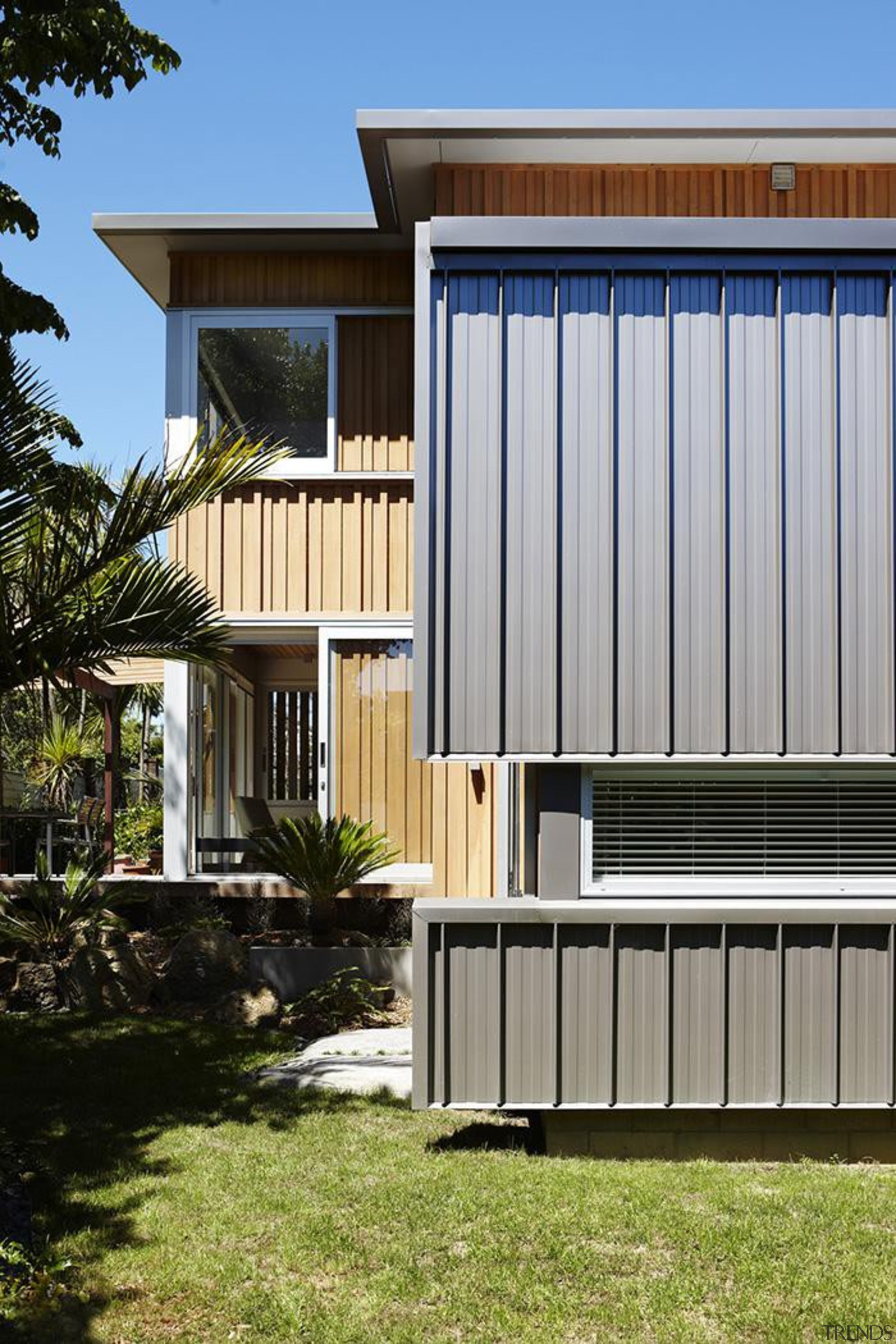 Parnell, Auckland - Nikau House - architecture | architecture, building, elevation, facade, home, house, property, real estate, residential area, siding, gray, black