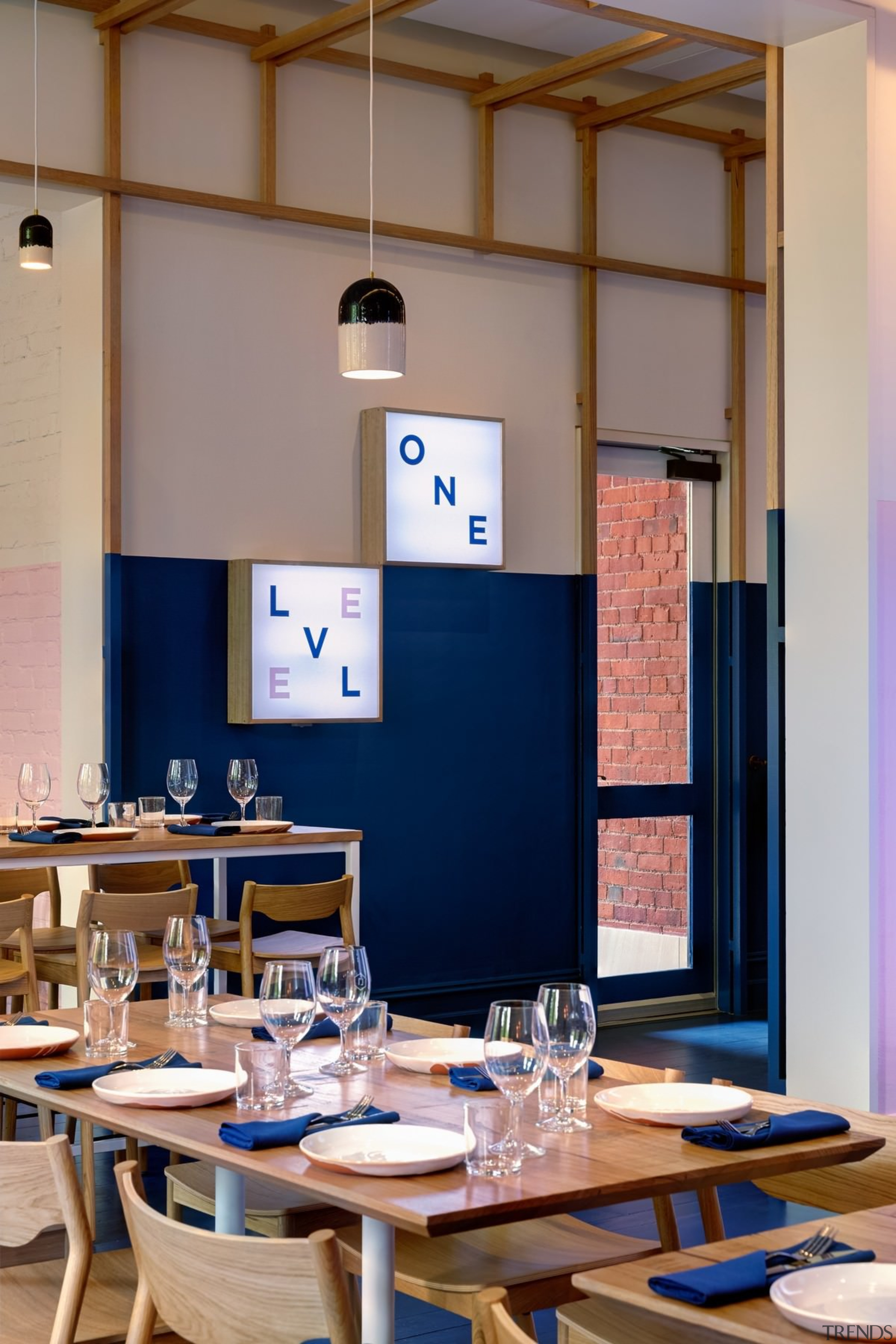 Architect: Studio GramPhotography by Jonathan VDK classroom, furniture, interior design, restaurant, table, gray