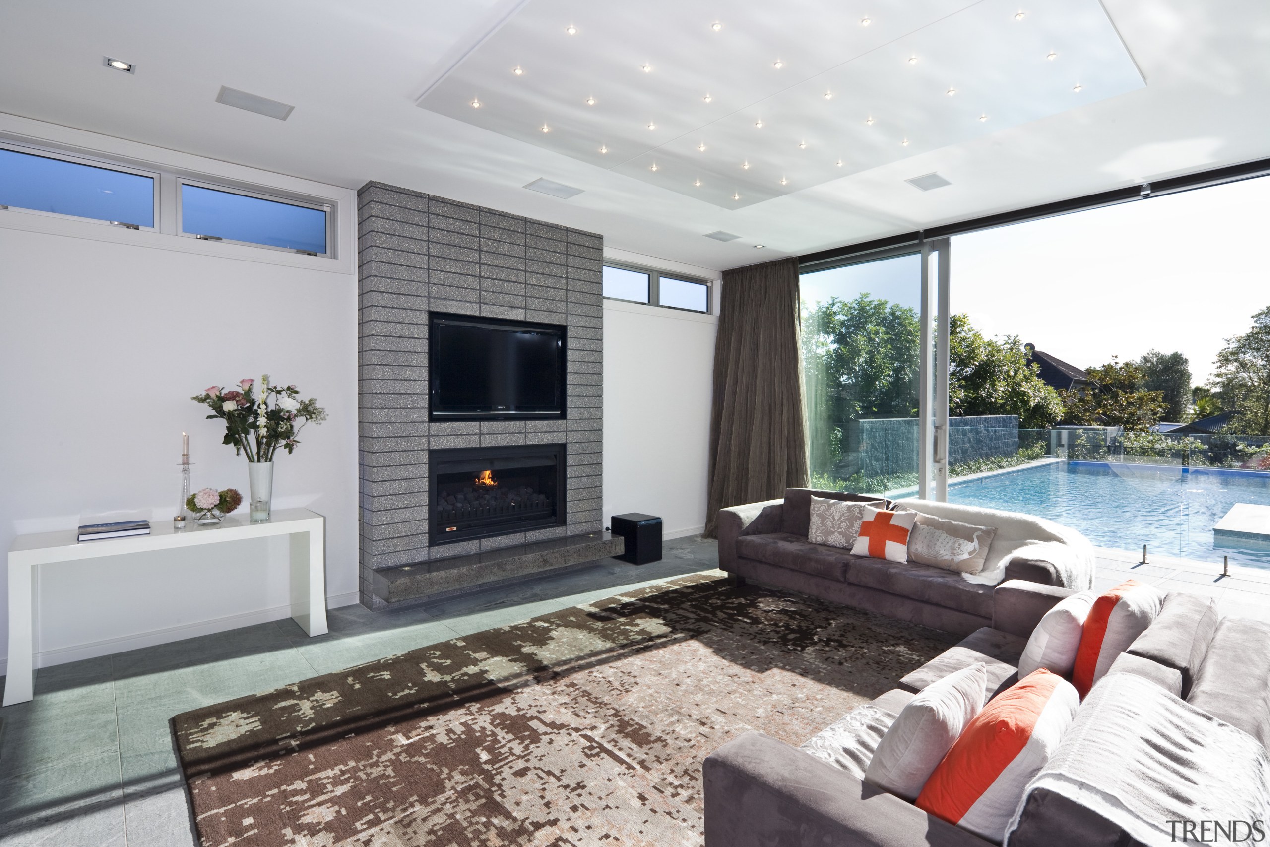 Interior view of a modern home by Jessop estate, home, house, interior design, living room, property, real estate, window, gray, white