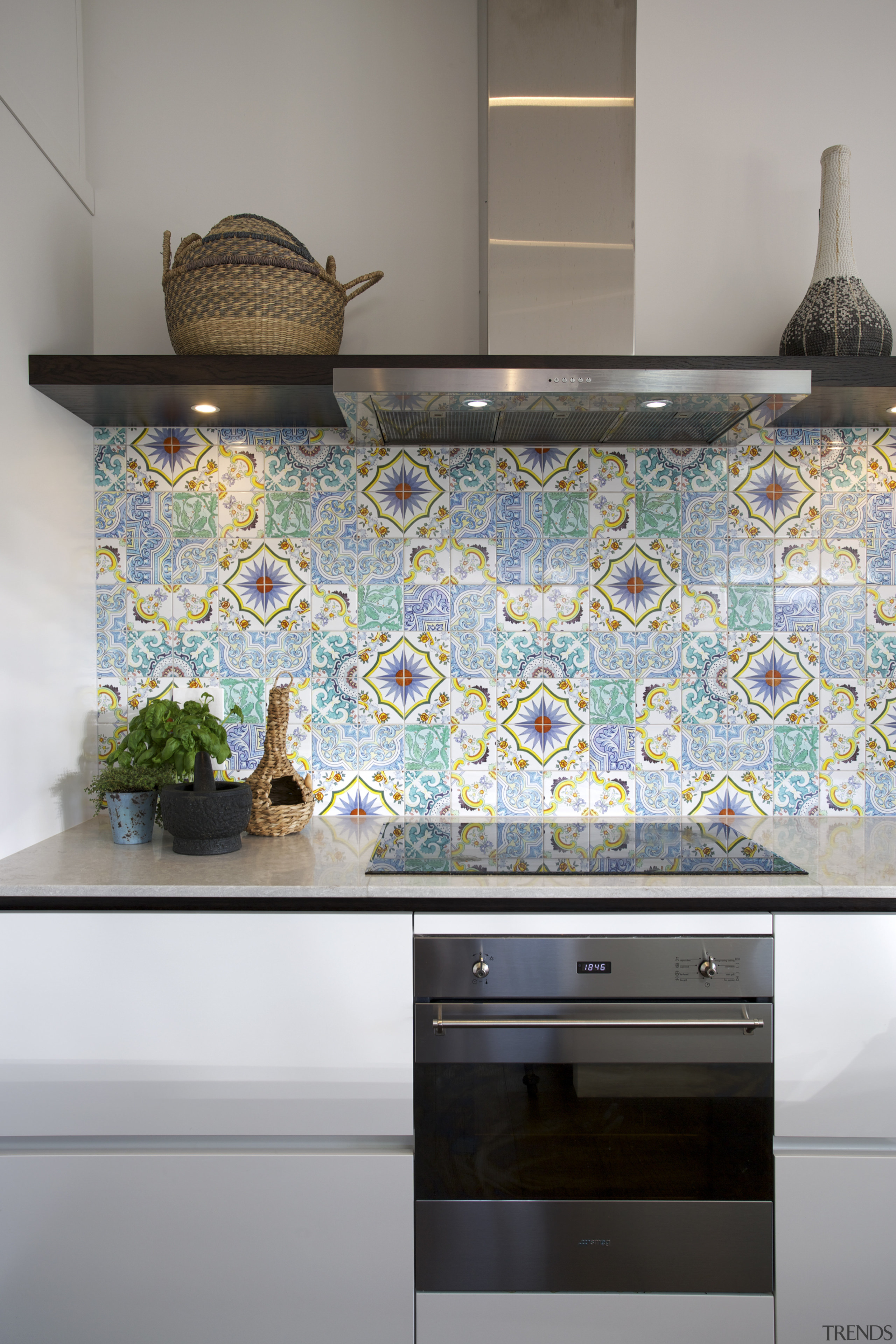 This kitchen is by designer Hayley Dryland of countertop, flooring, interior design, kitchen, wall, gray