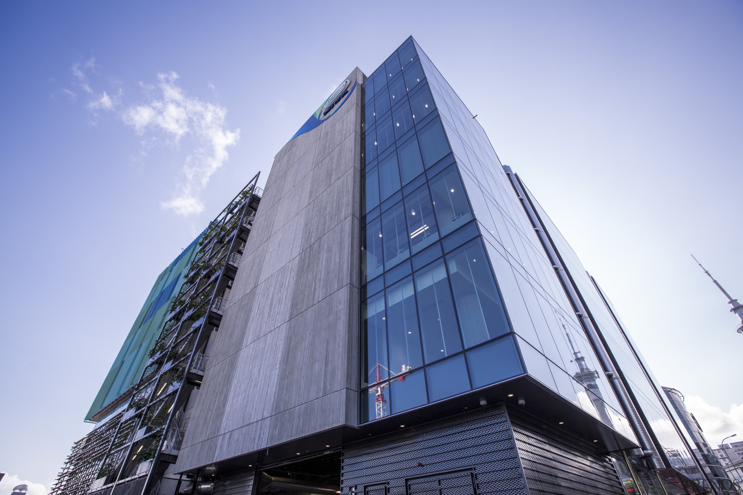 Hays Commercial Office Property Award - Fonterra Centre, architecture, building, commercial building, corporate headquarters, daytime, facade, headquarters, metropolis, metropolitan area, sky, skyscraper, teal, blue