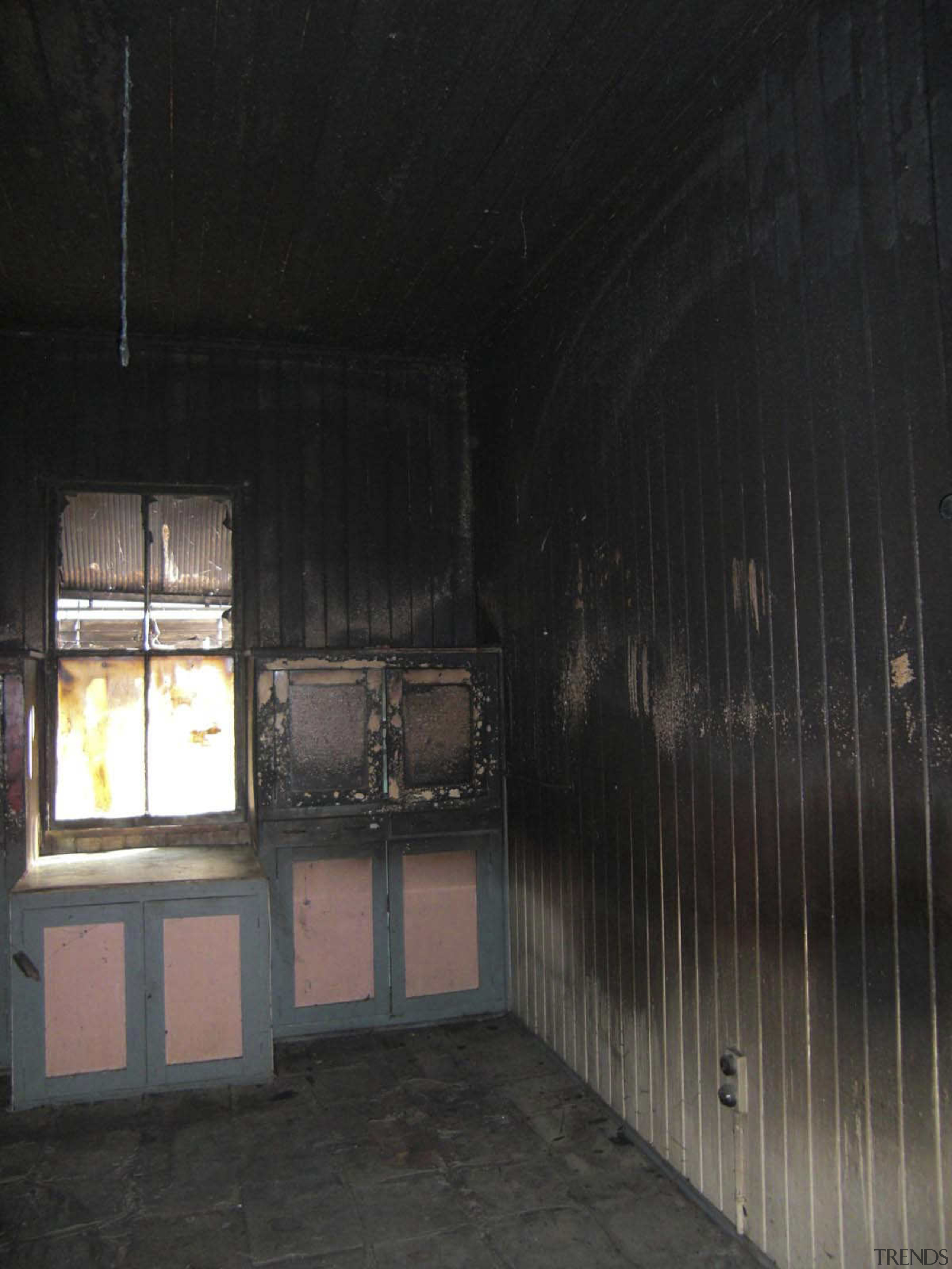 View of an inner city cottage. - View architecture, darkness, structure, black