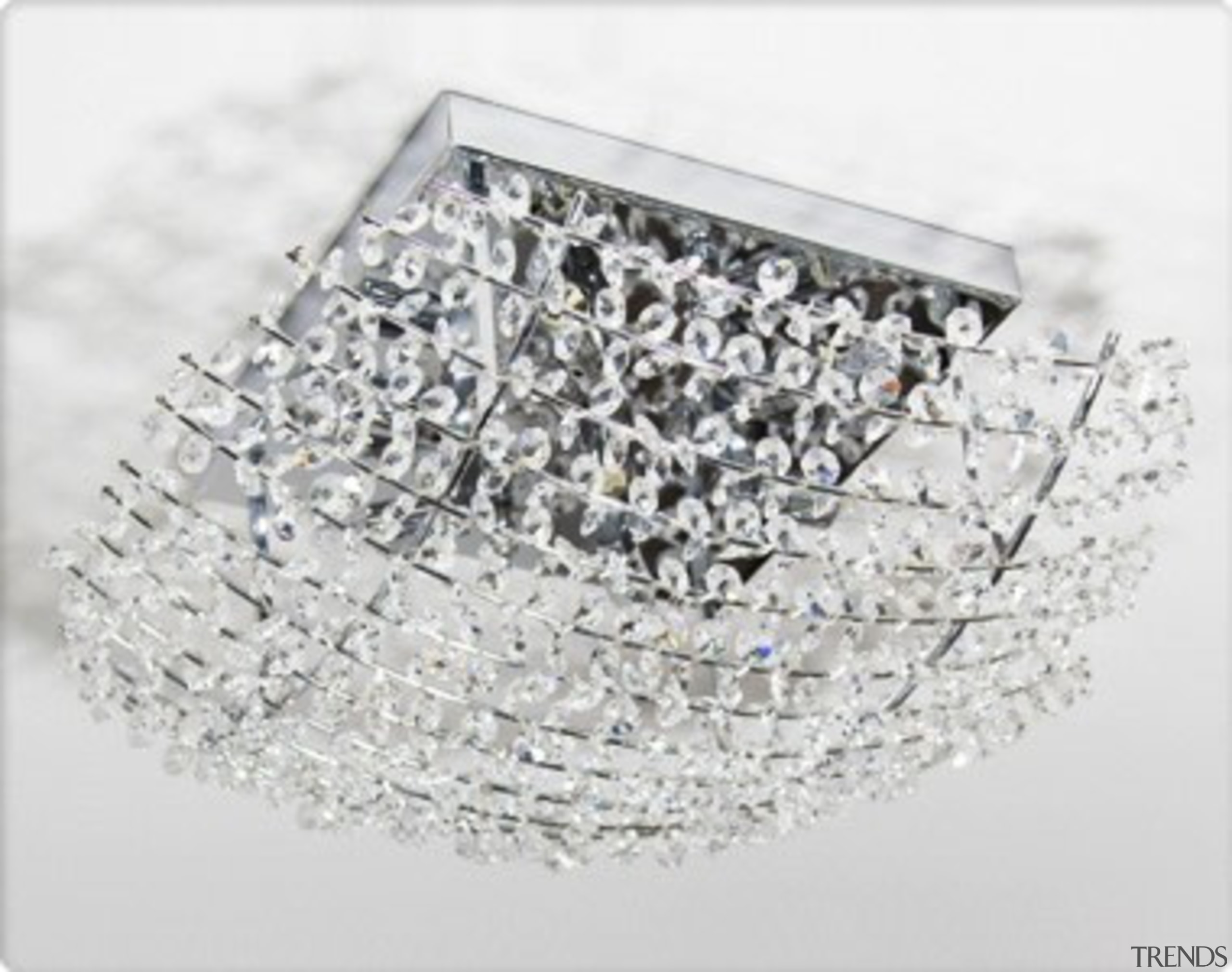 FeaturesThe Farzo is a unique crystal design which light fixture, lighting, white