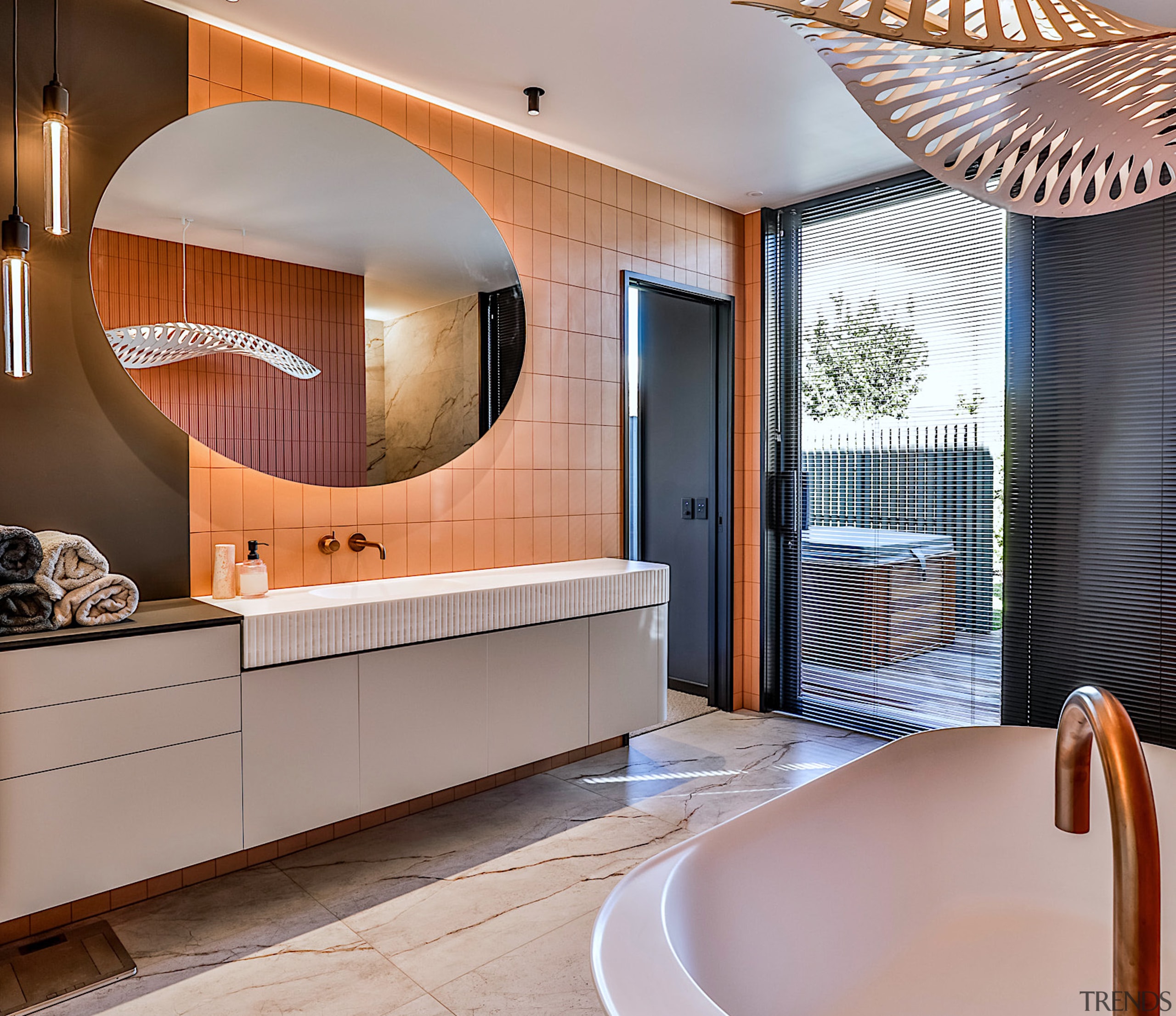 The ensuite is designed as a personalised retreat 