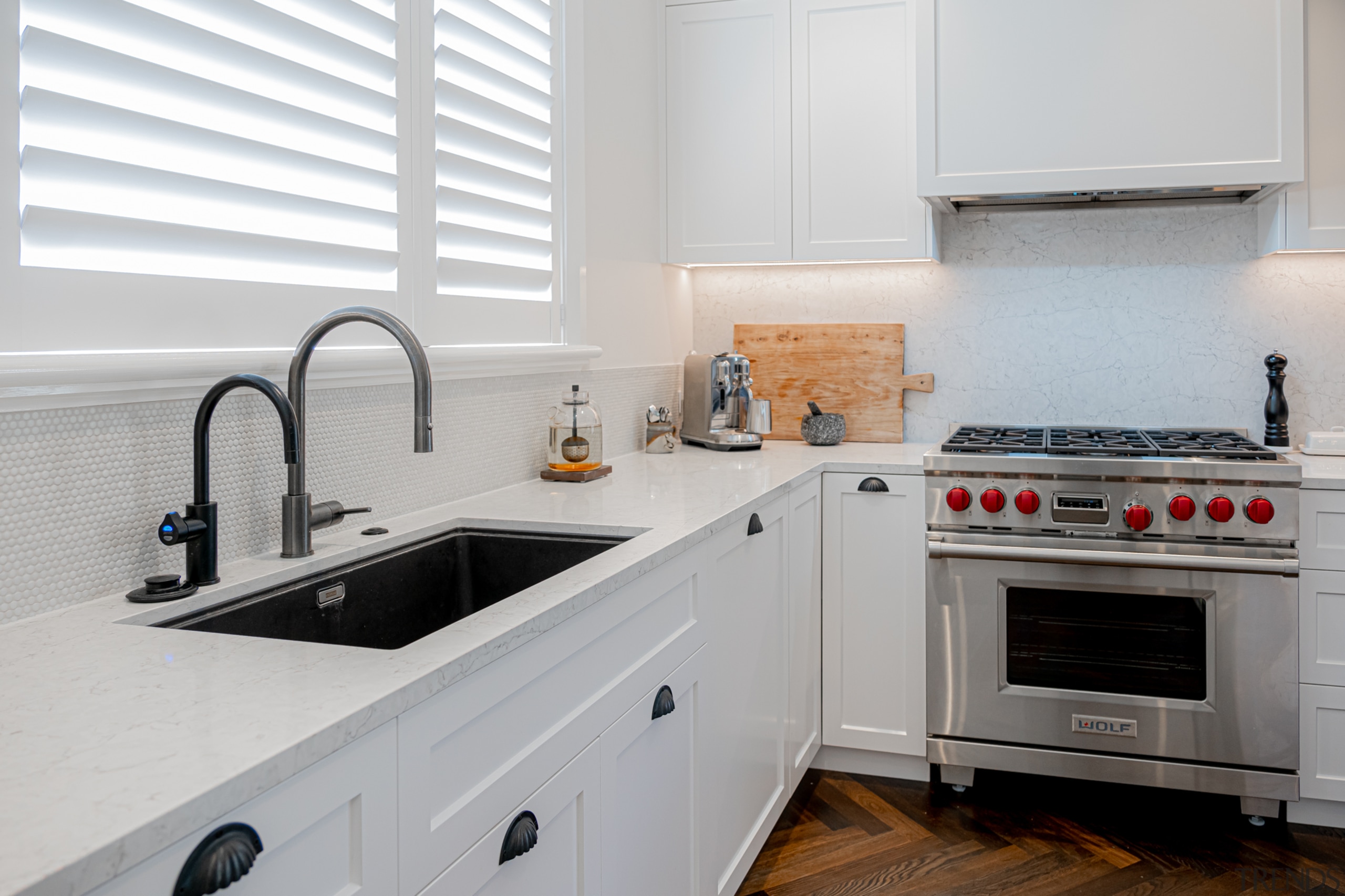 The floor was re-strengthened for the 200kg Wolf Wolf,  Miele