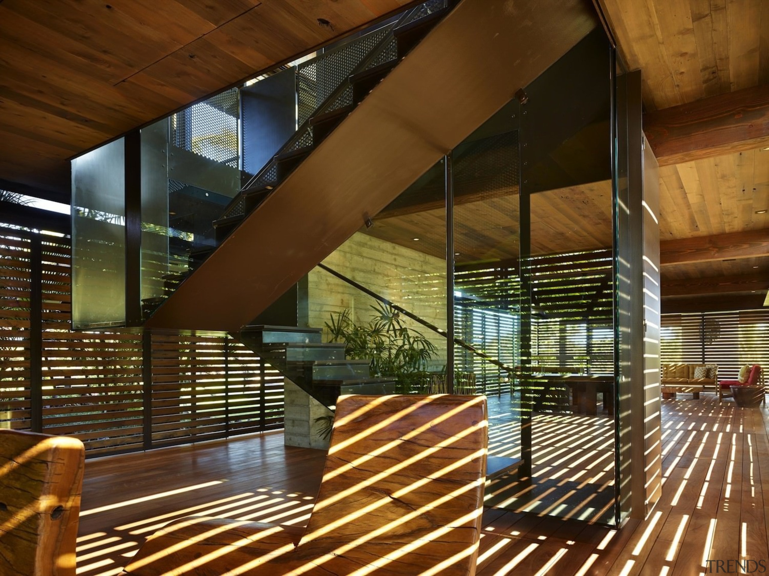 Architect: Olson KundigPhotography by Benjamin Benschneider architecture, daylighting, interior design, lobby, wood, brown