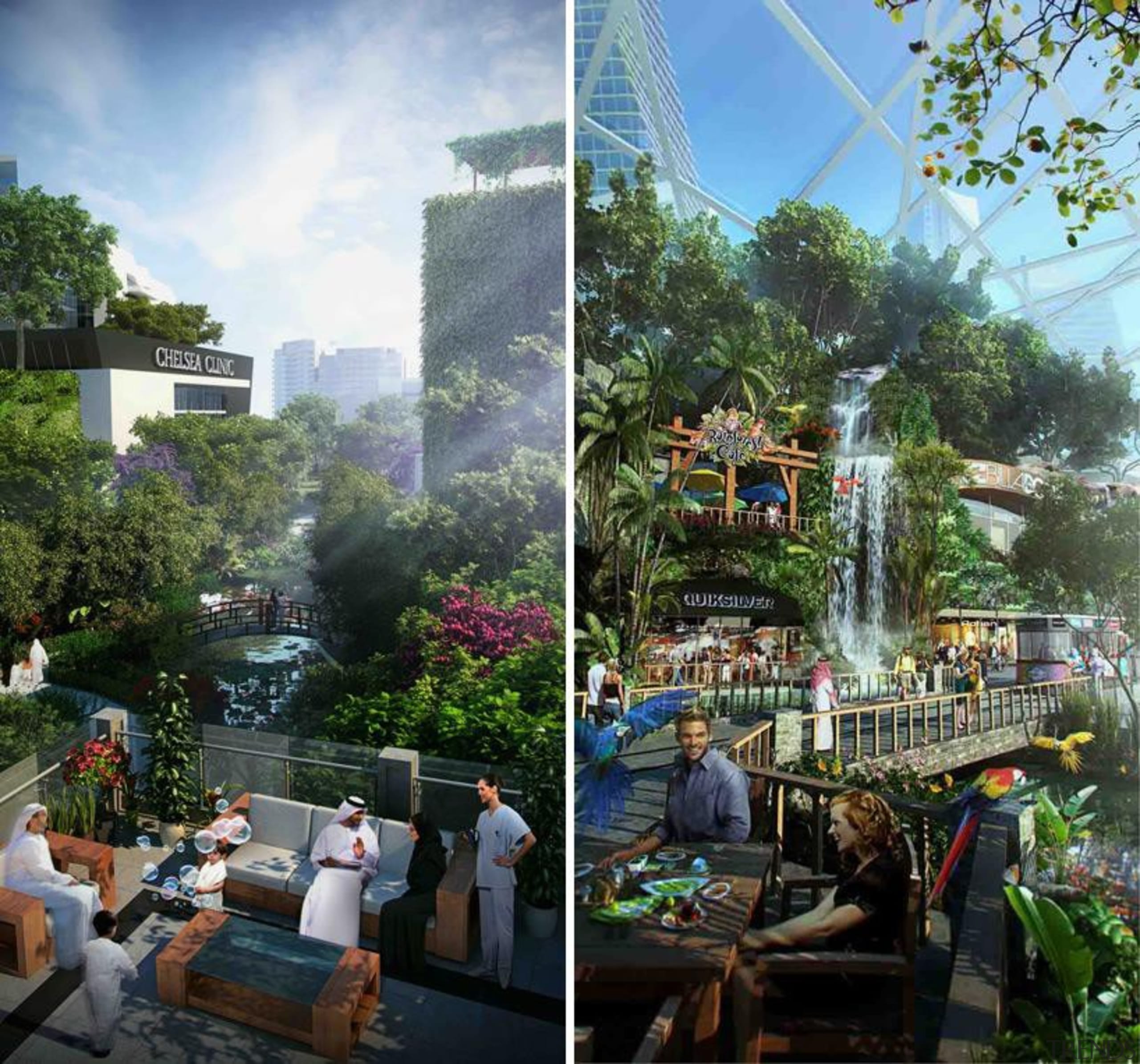 Although titled 'Mall of The World' this 48 city, leisure, neighbourhood, outdoor structure, plant, real estate, recreation, tree, black