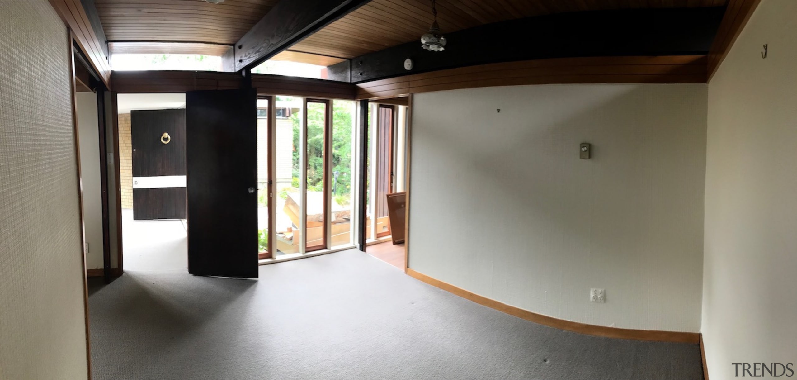 Before: the living areas prior to reshuffle and 