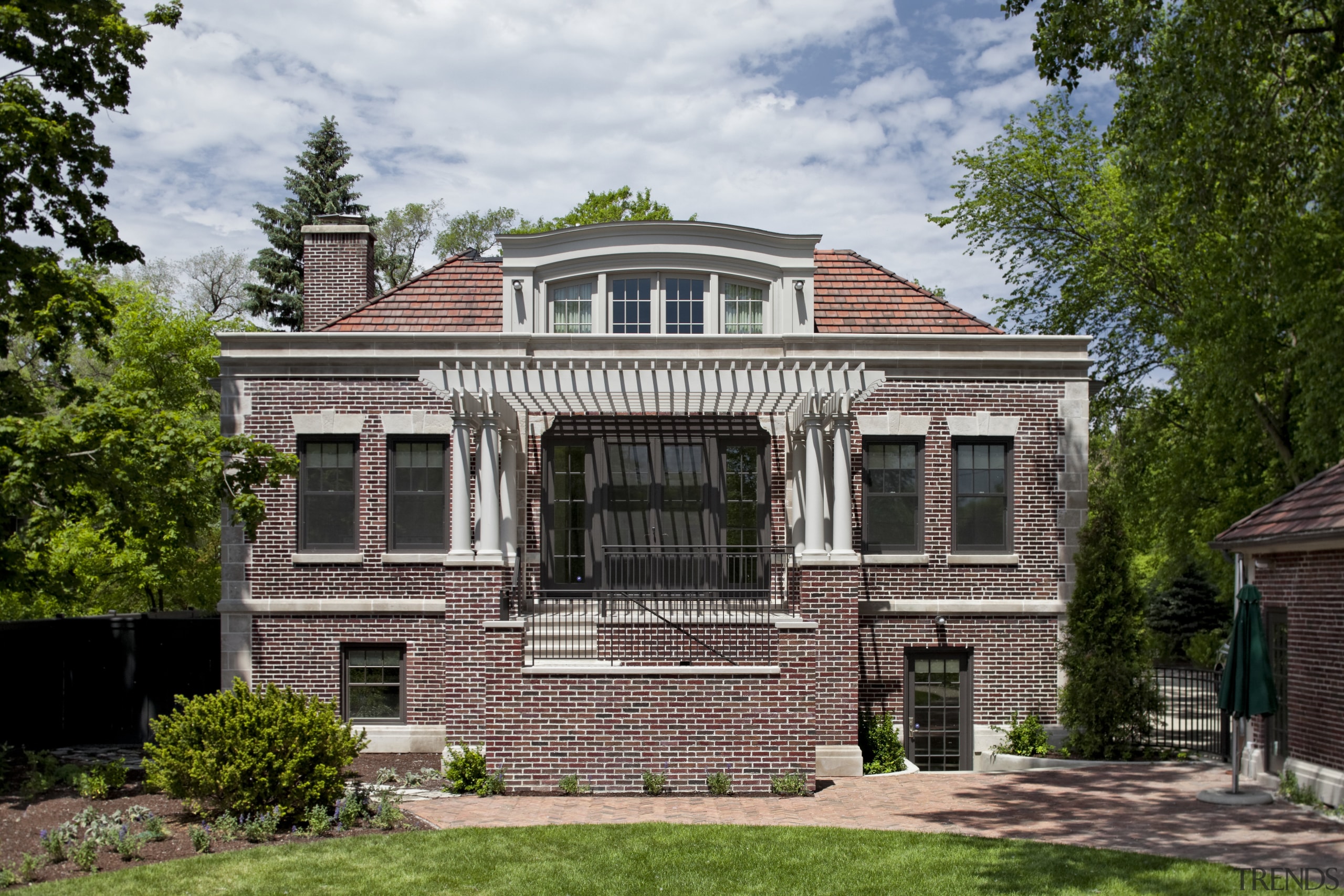 As part of the remodel of this house, architecture, building, cottage, elevation, estate, facade, farmhouse, historic house, home, house, landmark, manor house, mansion, neighbourhood, plantation, property, real estate, residential area, stately home, suburb, tree, window