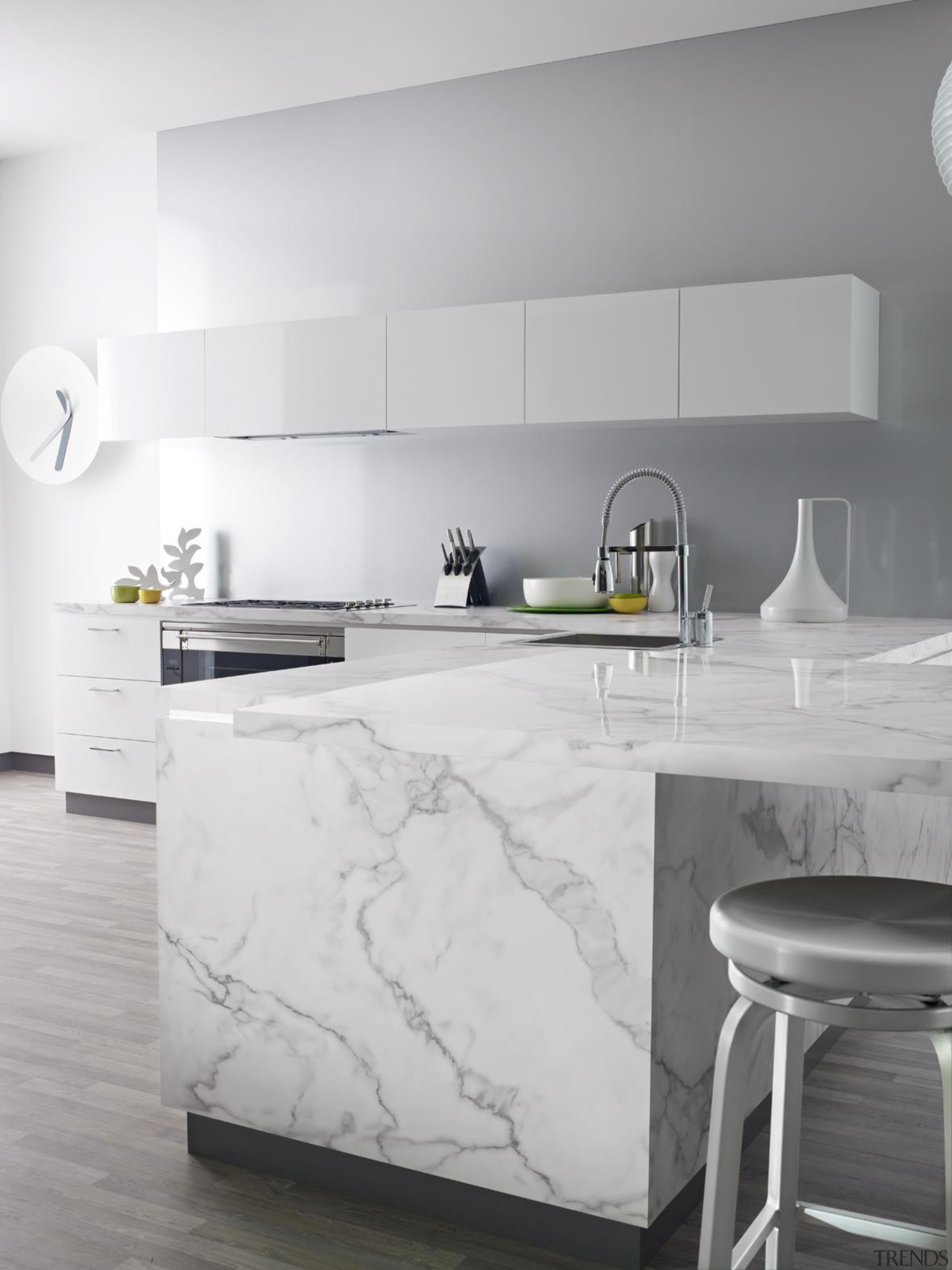 180fx carerra marble 1.jpg - 180fx_carerra_marble_1.jpg - countertop countertop, floor, furniture, home appliance, interior design, kitchen, product design, table, tap, tile, wall, gray, white