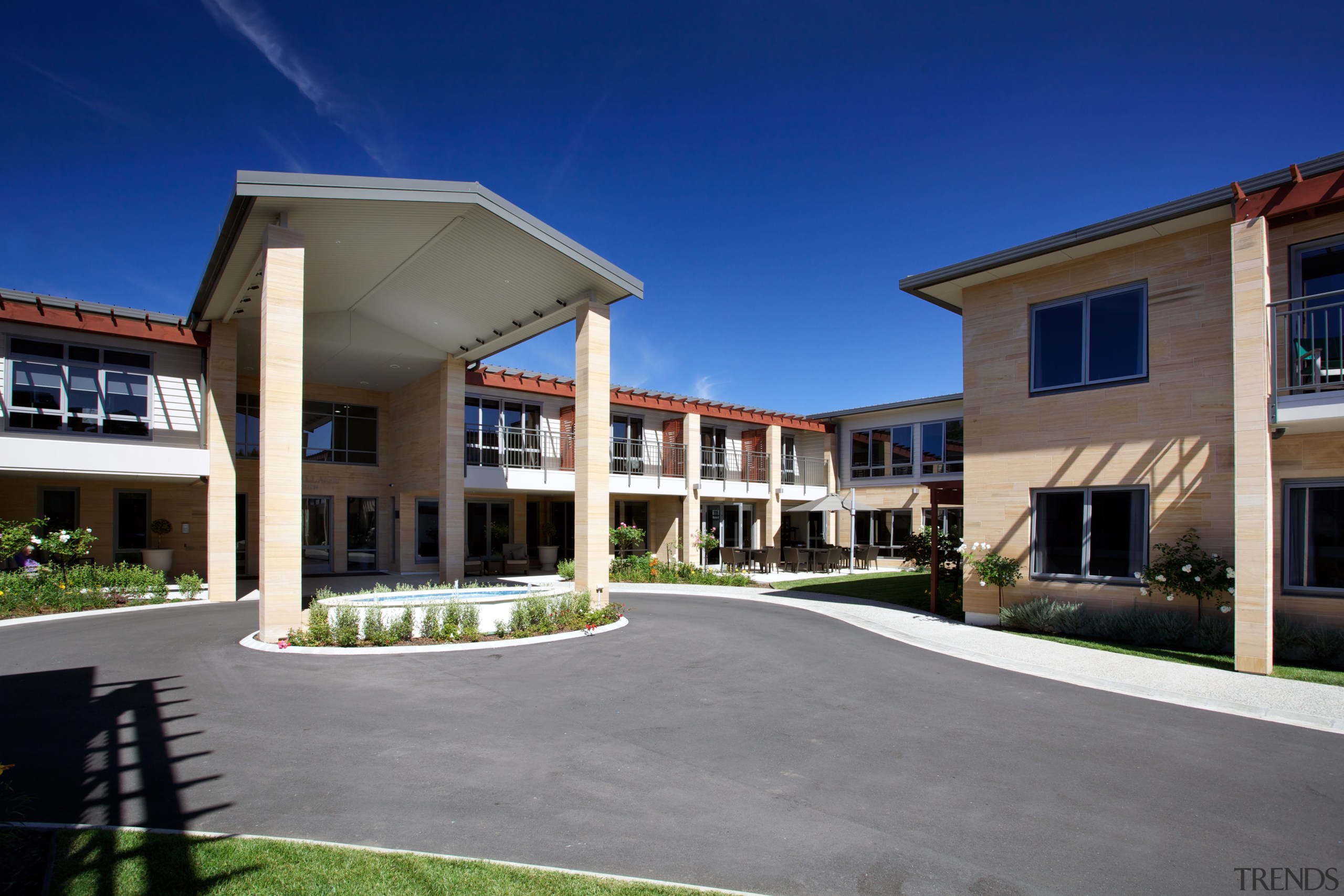 Entrance Area - Entrance Area - apartment | apartment, building, condominium, corporate headquarters, elevation, estate, home, house, mansion, mixed use, neighbourhood, property, real estate, residential area, sky, window, blue, gray