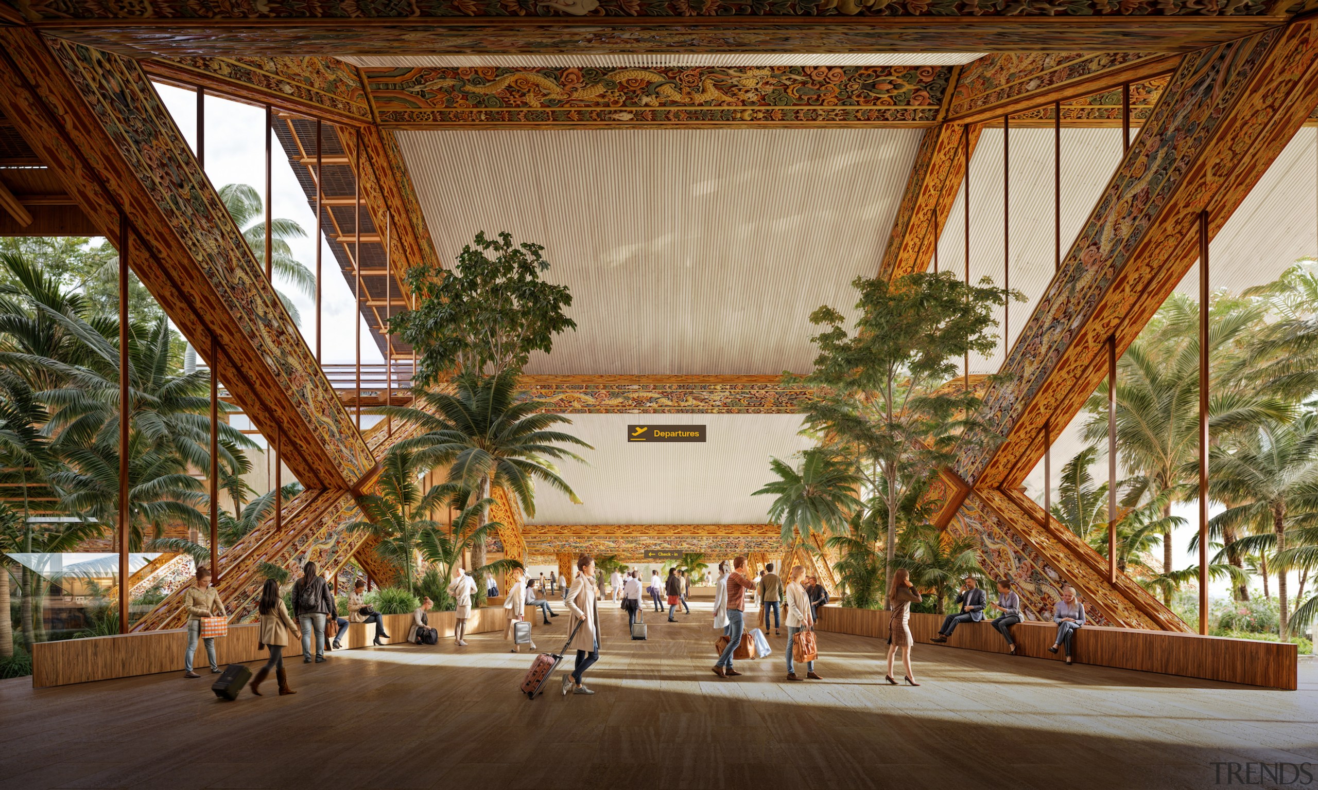 GLU Gelephu Airport – arrival hall. - Flight 