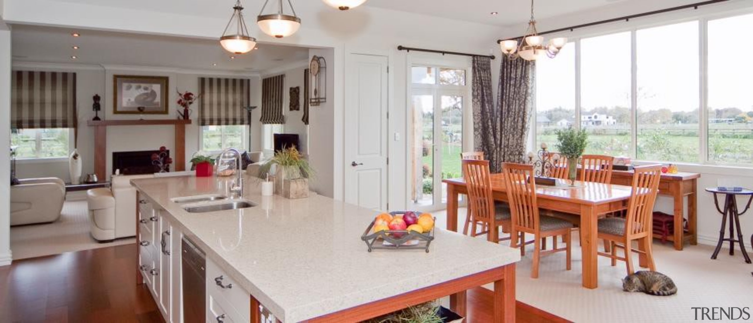 Classic house design by Design House Architecture - dining room, home, interior design, property, real estate, room, table, gray