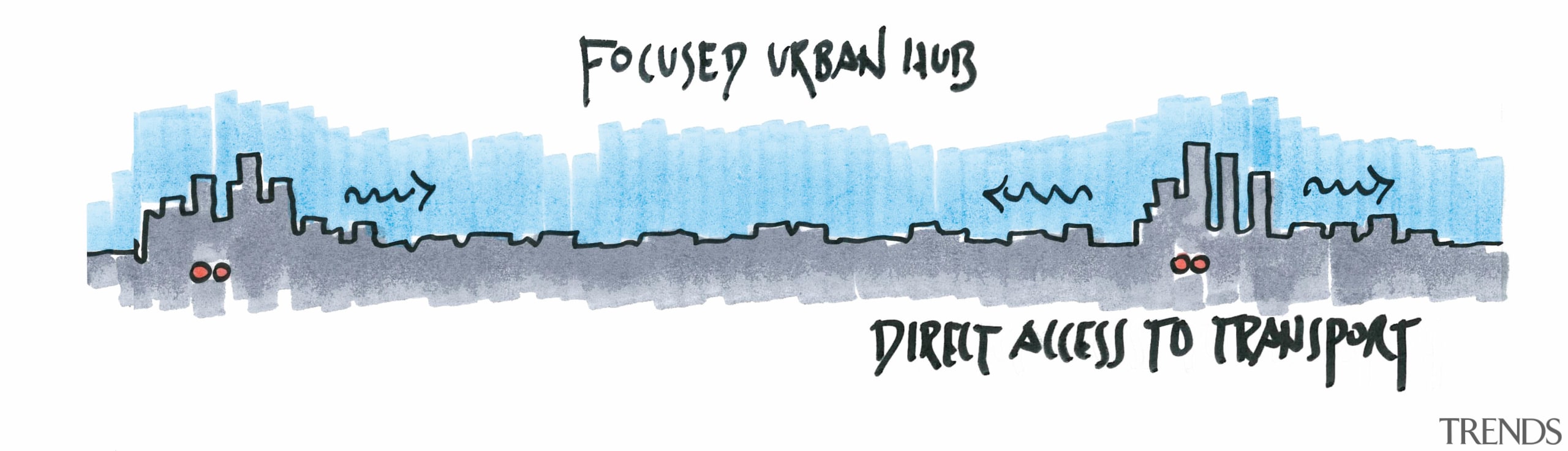 In the city hubs proposed by Aedas chairman font, product design, text, white