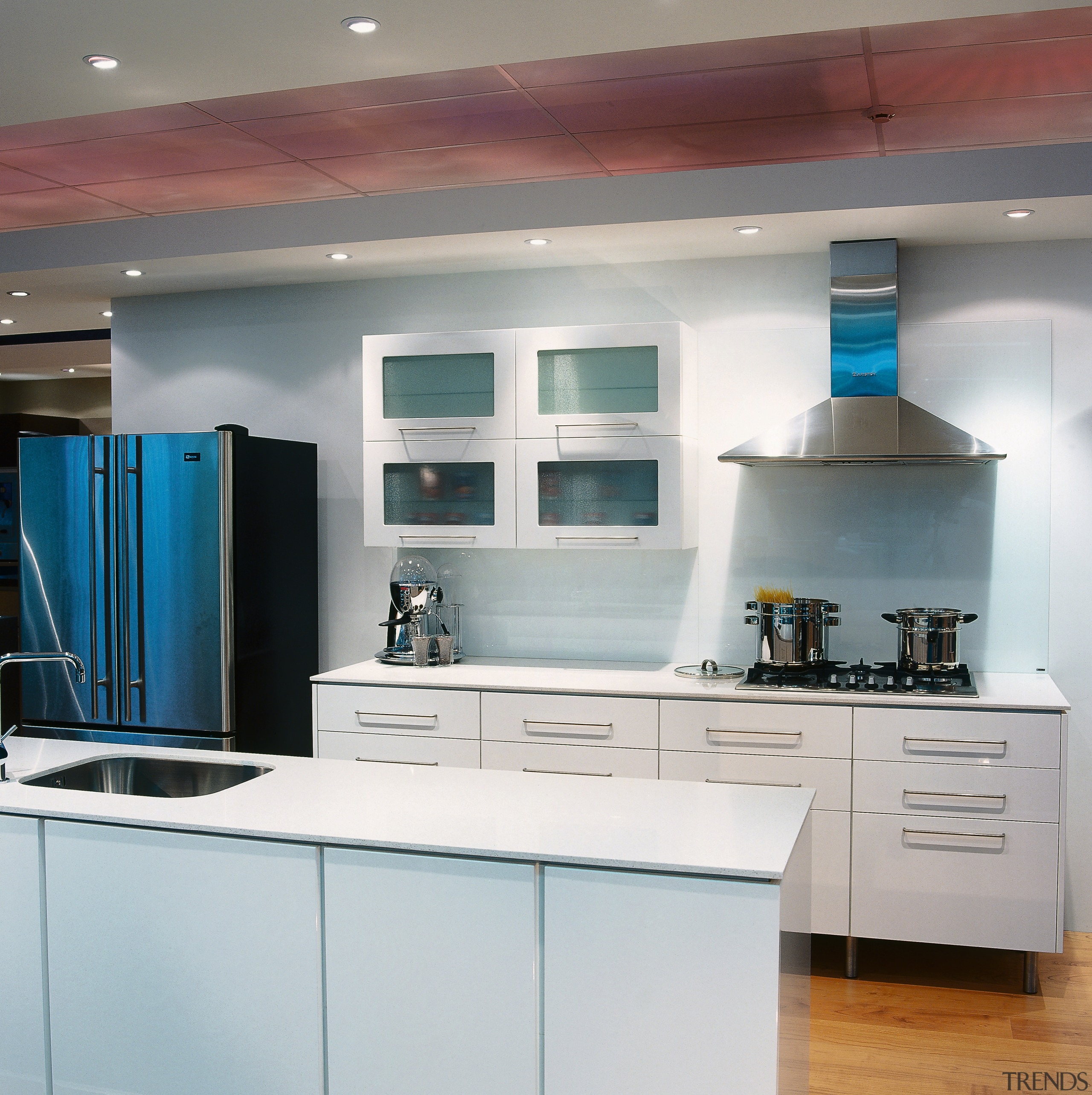 An example of the kitchen displays within Harvey cabinetry, ceiling, countertop, cuisine classique, home appliance, interior design, kitchen, room, gray