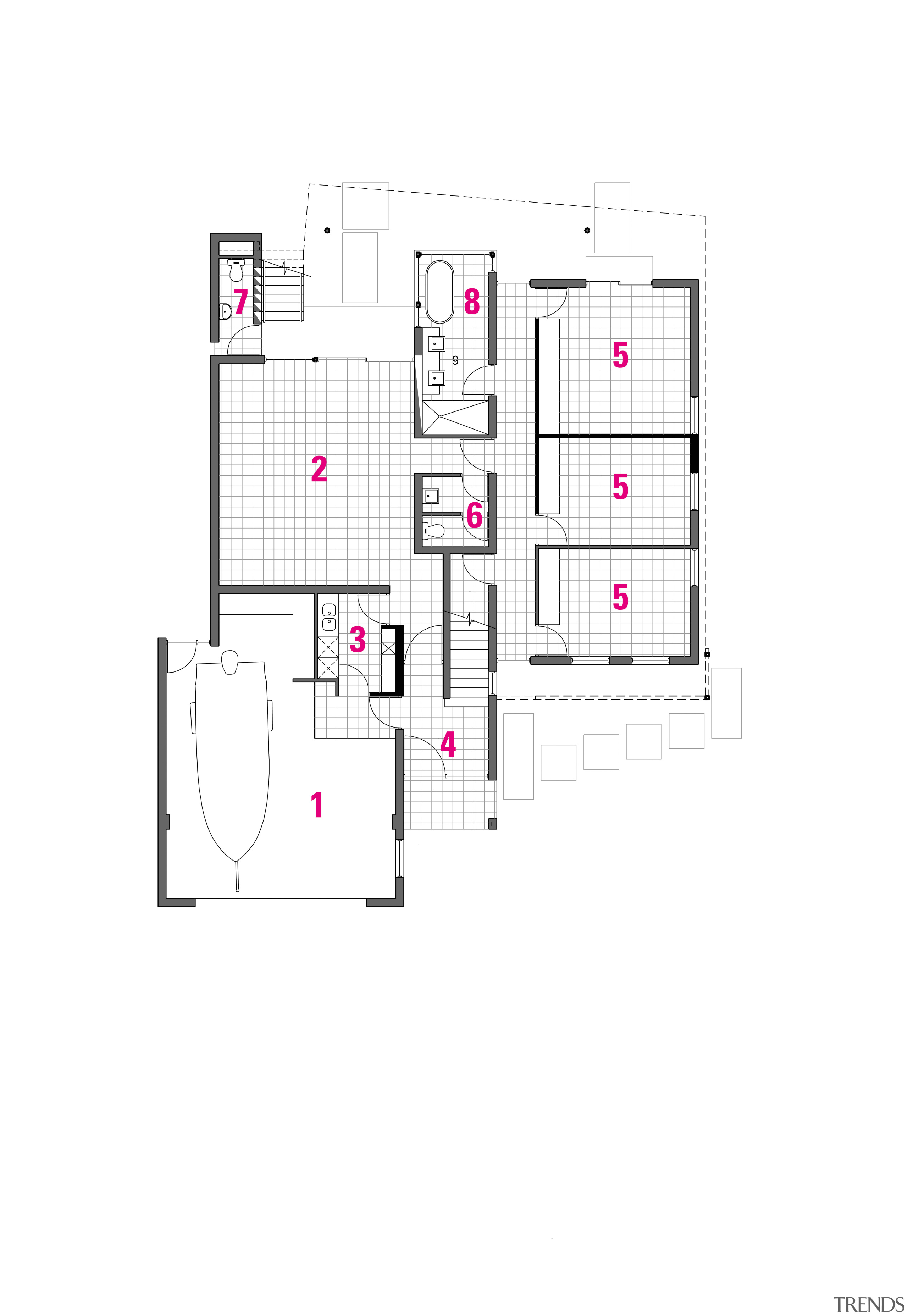 Floor plan of this beachside home - Floor area, design, diagram, floor plan, line, plan, product design, schematic, text, white
