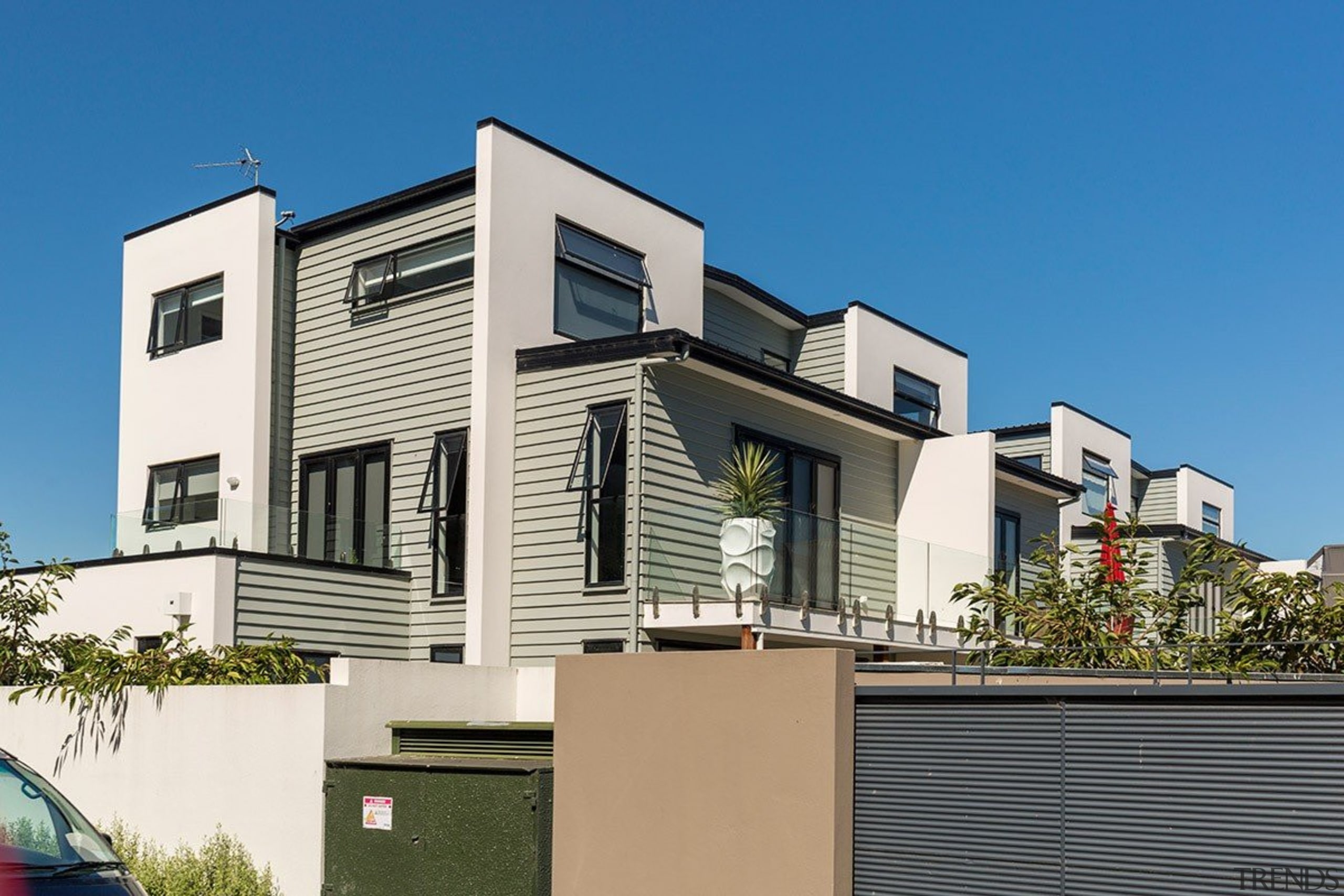 Envira timber weatherboards weigh almost one-third the weight apartment, architecture, building, commercial building, elevation, facade, home, house, mixed use, neighbourhood, property, real estate, residential area, siding, villa, teal