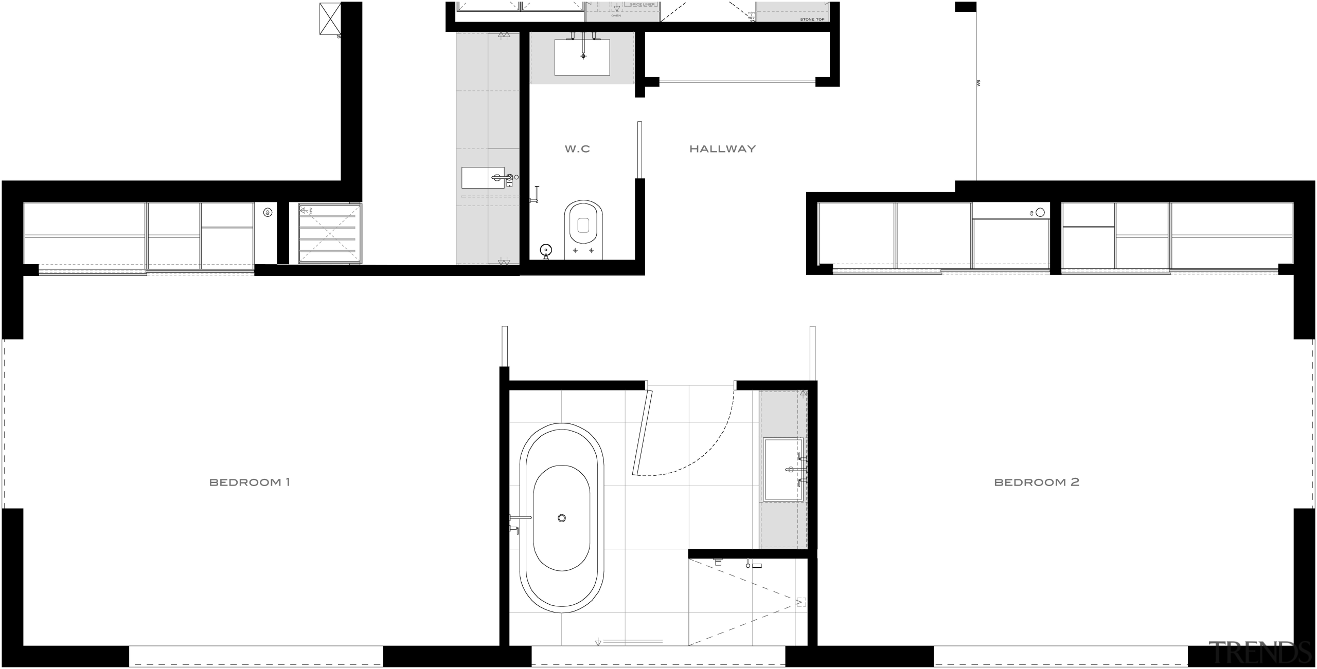 Plan for Davinia Sutton bathroom remodel - Plan angle, architecture, area, black and white, design, diagram, drawing, elevation, floor plan, font, line, monochrome, pattern, plan, product, product design, schematic, square, structure, text, white, white