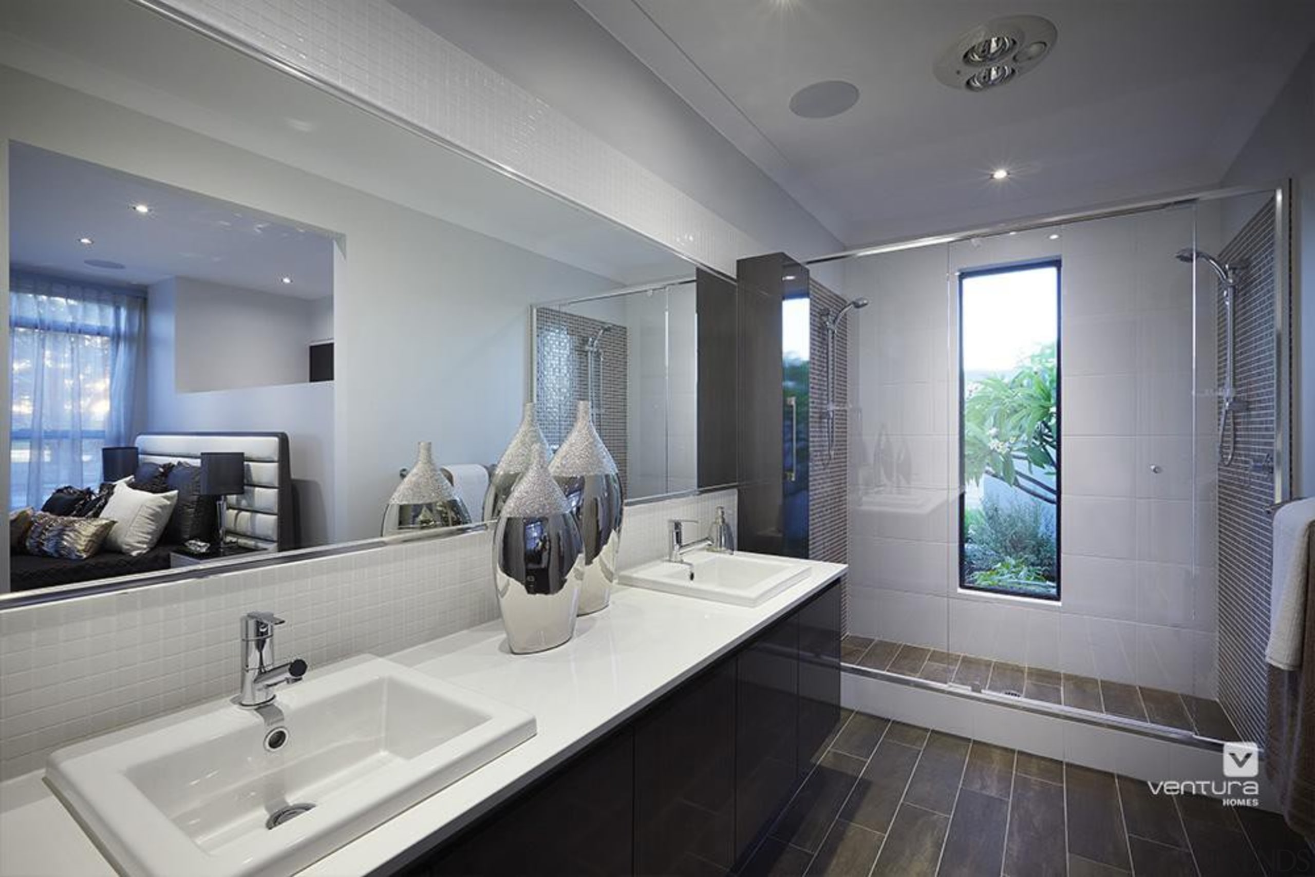 Ensuite design. - The Montrose Display Home - bathroom, estate, interior design, real estate, room, window, gray