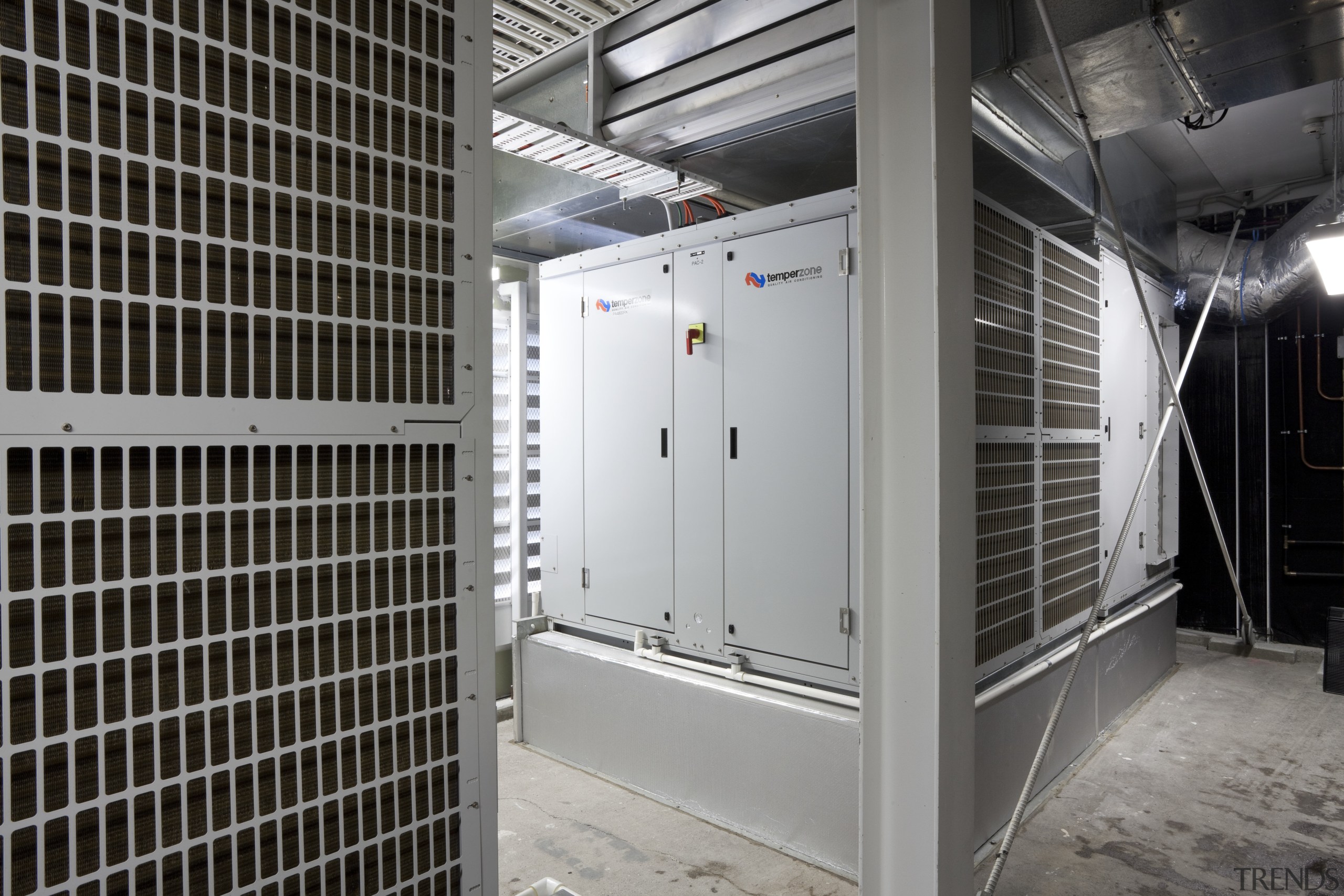 Temperzone did the air conditioning for this Rugby technology, gray, black