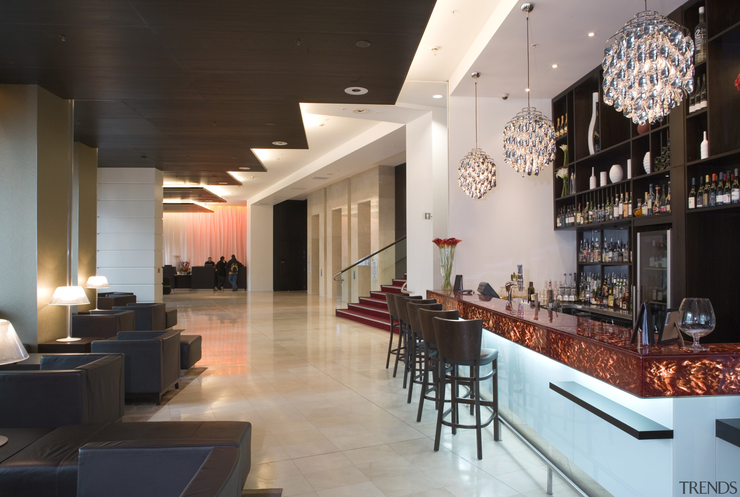 The latest internationally branded addition to Wellington's hotel café, interior design, lobby, restaurant, black