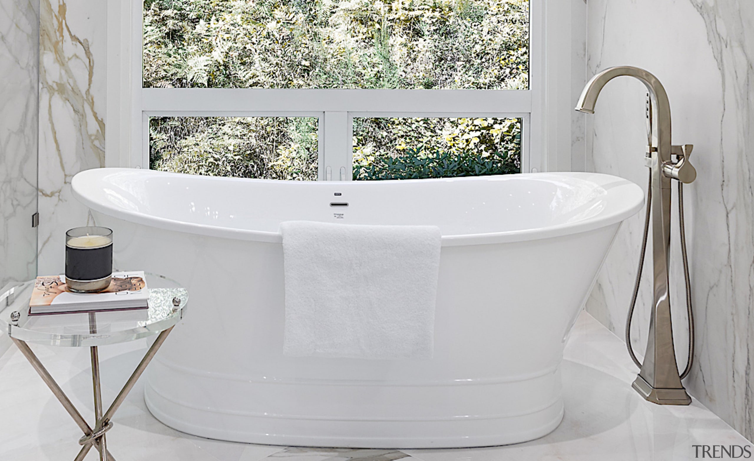 Sitting pretty – the bathtub's new location makes 