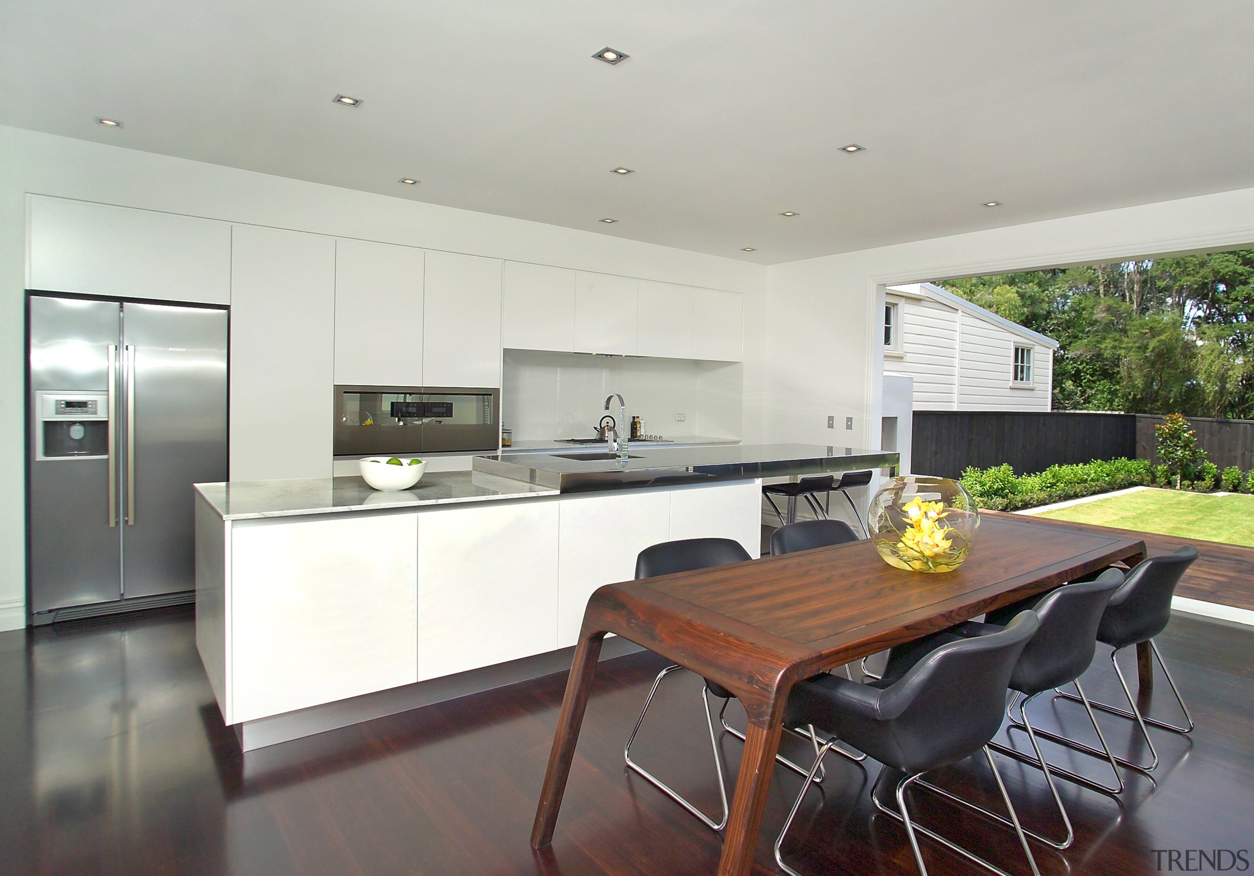 View of a kitchen designed by NKBA designer countertop, house, interior design, kitchen, property, real estate, white, gray