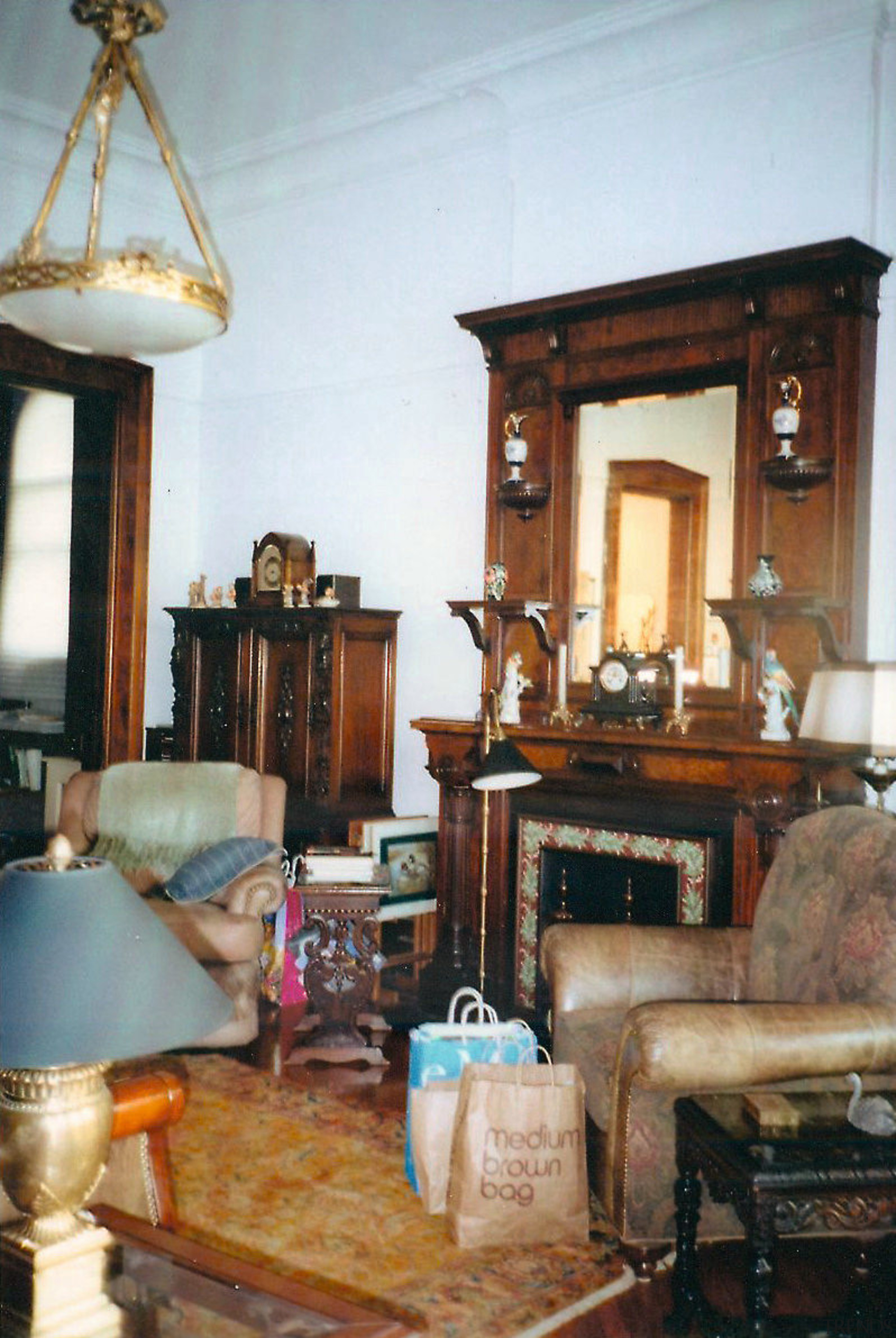 The homes lounge and living area prior to antique, chair, furniture, home, interior design, living room, room, table, white