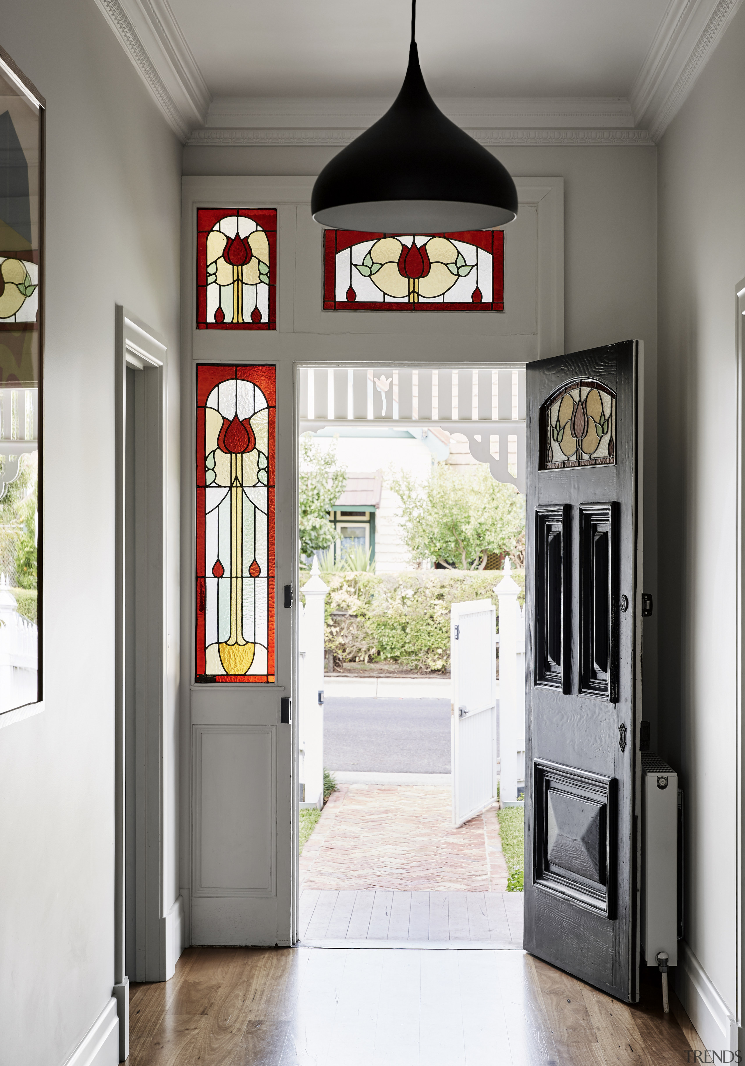 The restored front entrance. - Raised living standard 