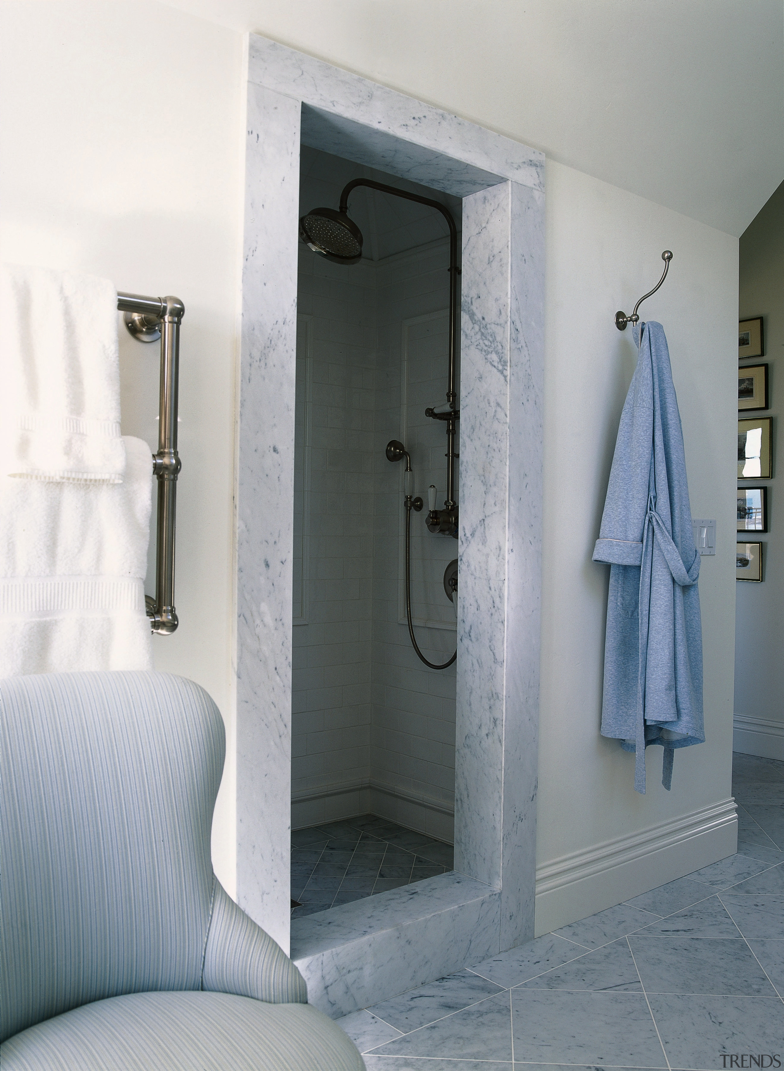 view of the seperate shower room this bathroom bathroom, floor, interior design, plumbing fixture, room, gray