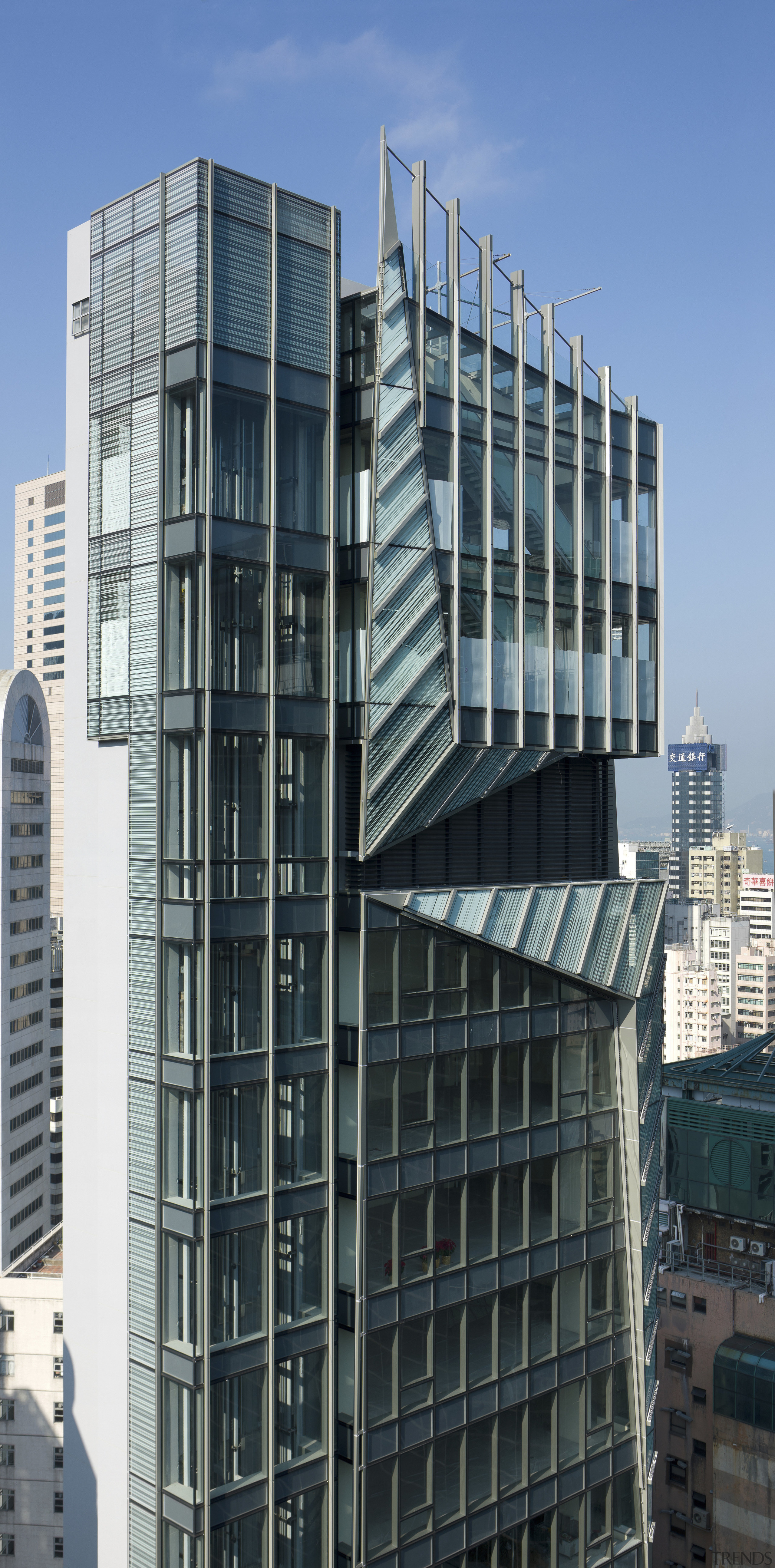 25 level retail outlet on Hong-Kong island. Theme apartment, architecture, brutalist architecture, building, city, commercial building, condominium, corporate headquarters, daytime, facade, headquarters, metropolis, metropolitan area, mixed use, neighbourhood, real estate, residential area, sky, skyscraper, tower block, urban area, urban design, window, black, teal