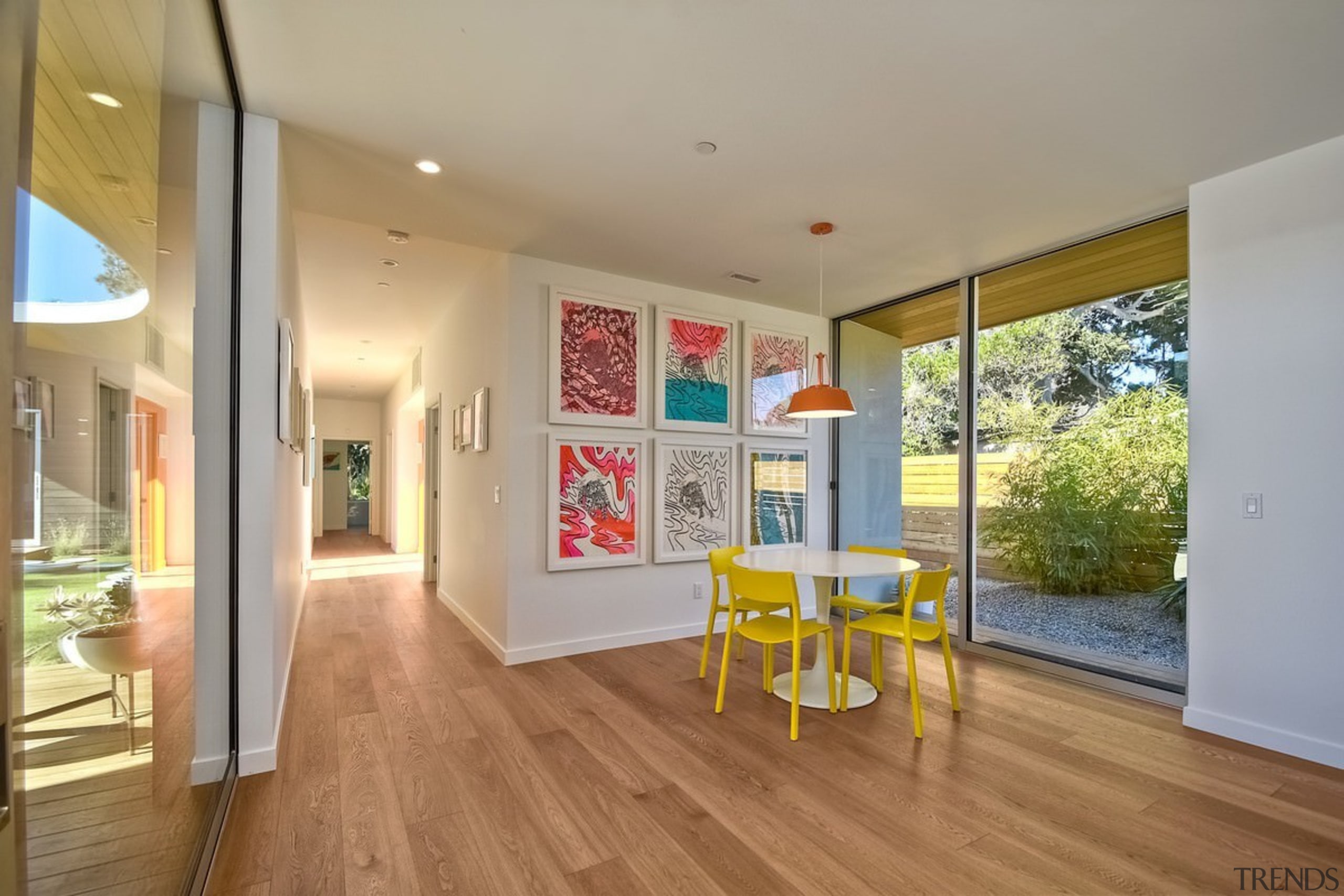 Architect: lloyd russell, aiaPhotography by Darren Bradley architecture, ceiling, floor, flooring, hardwood, home, house, interior design, laminate flooring, property, real estate, room, window, wood flooring, gray, brown