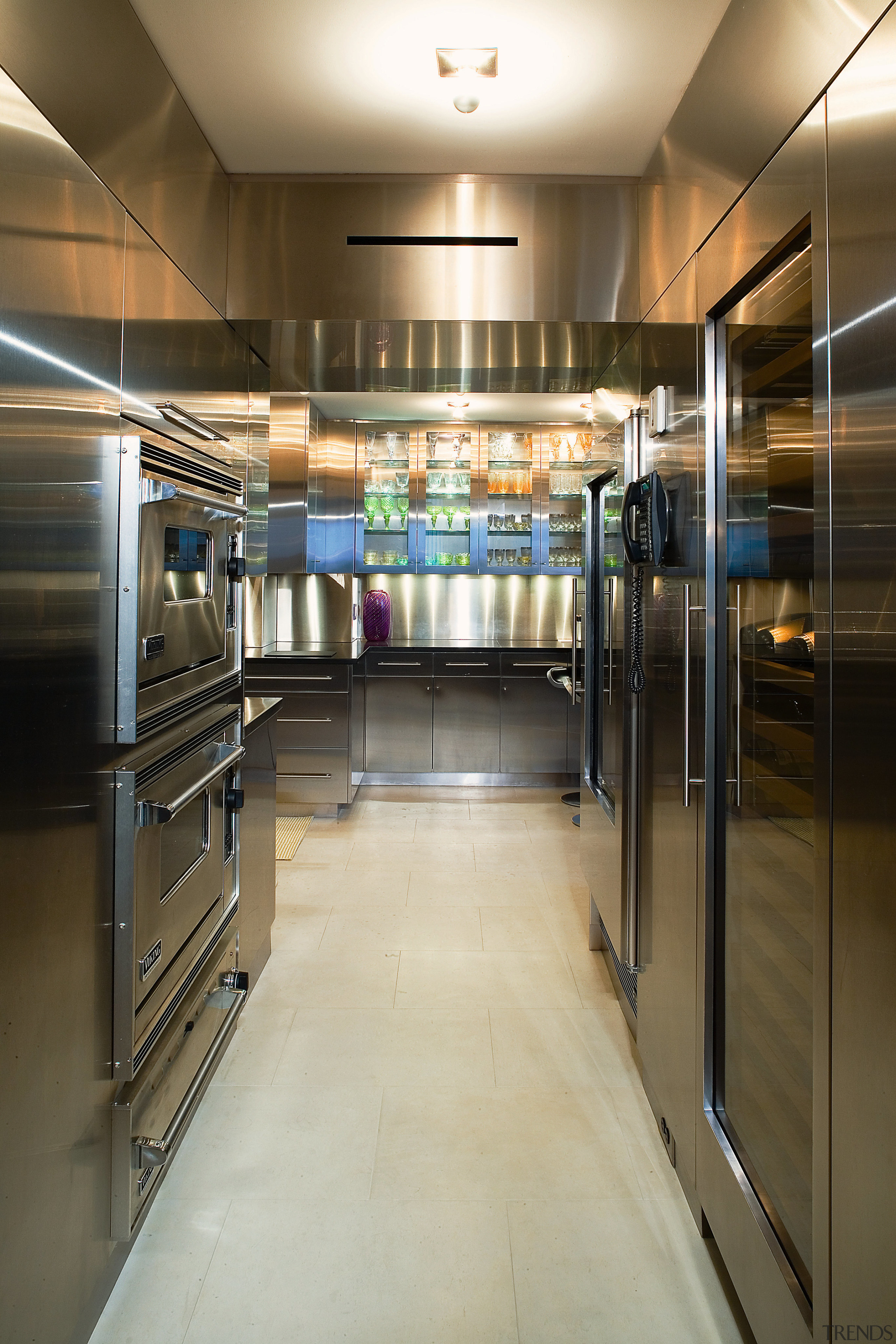 A view of a kitchen by St Charles flooring, interior design, kitchen, brown