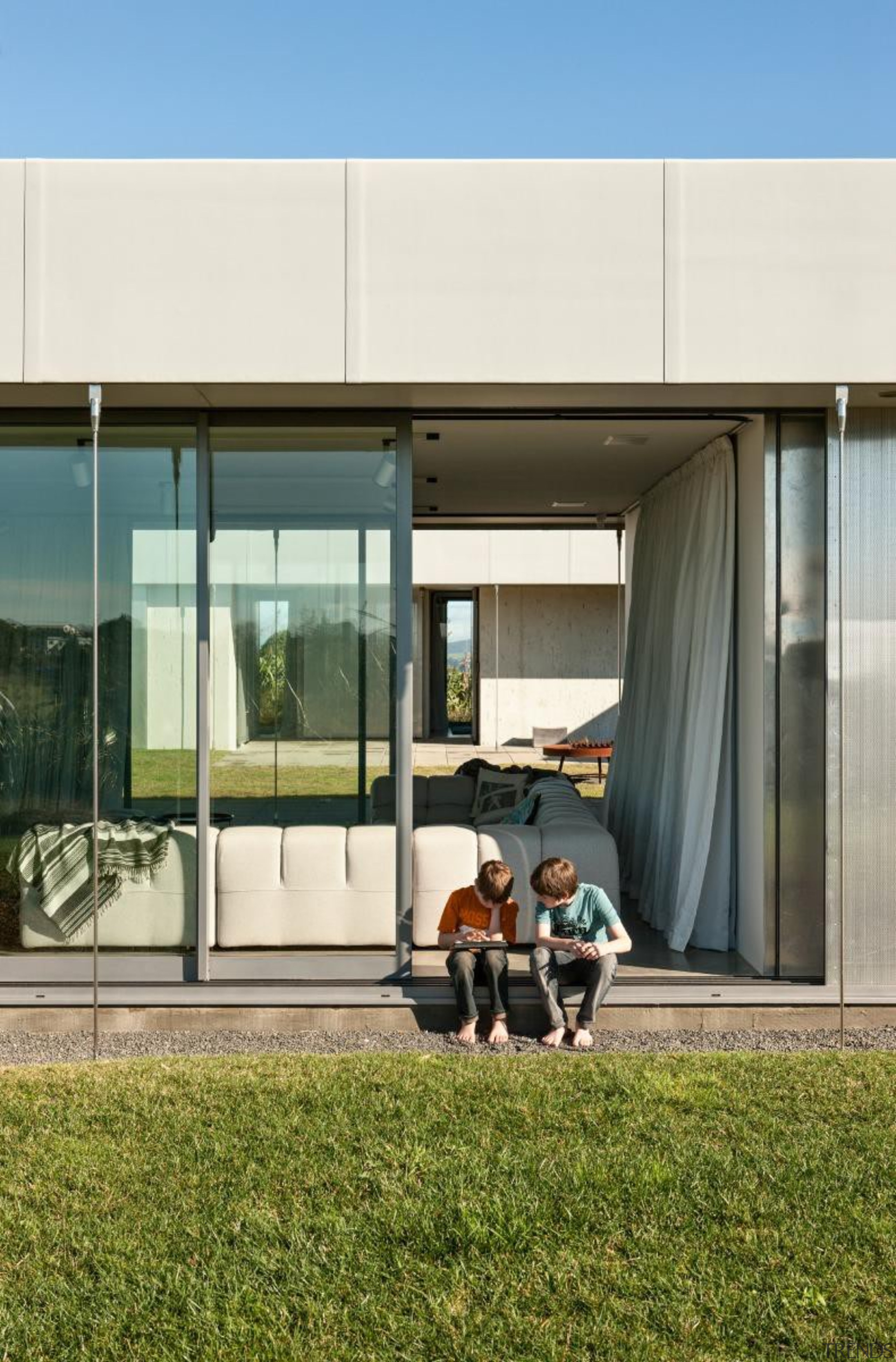 Sliding doors - architecture | facade | house architecture, facade, house, window, brown, white
