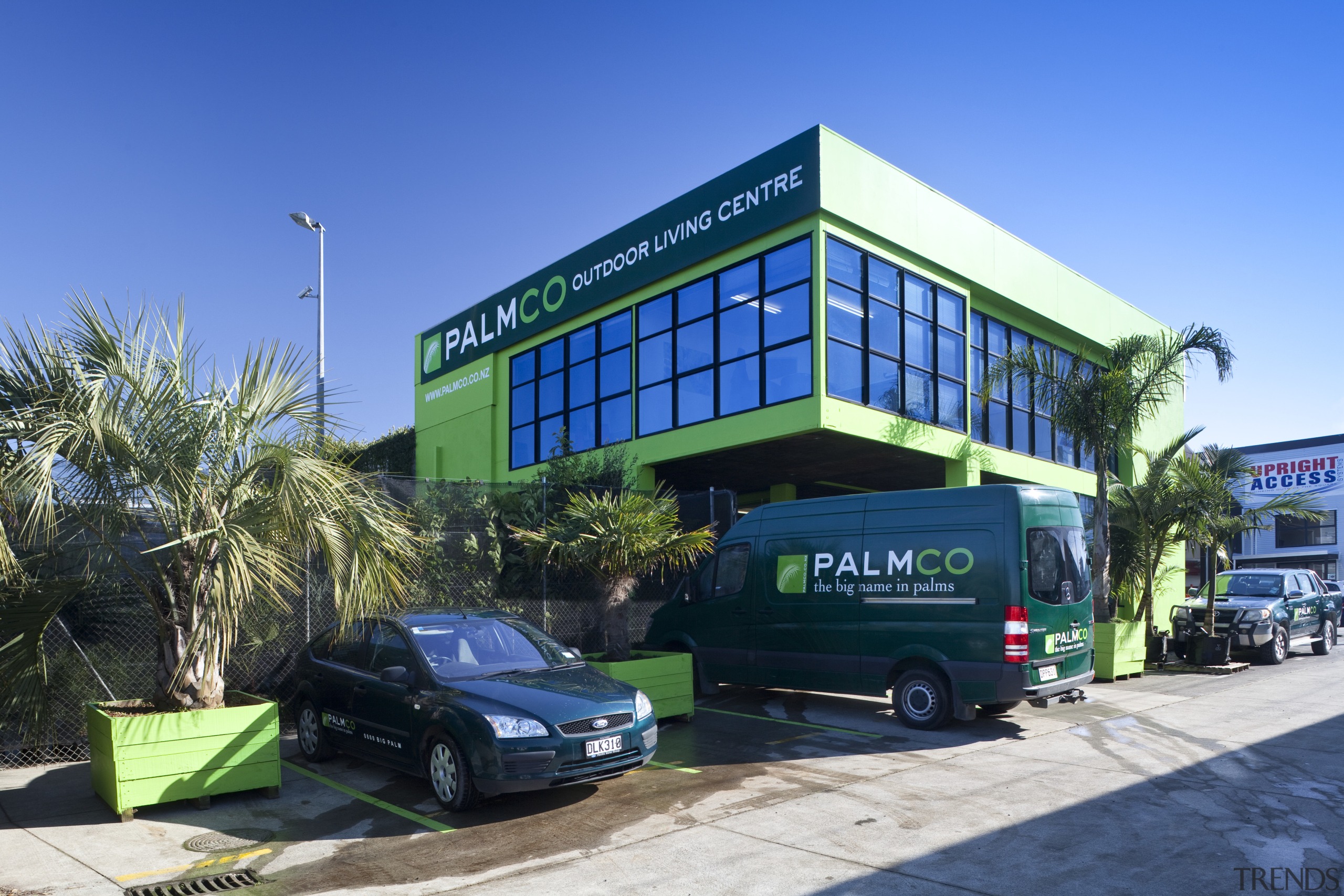 Palmco Building. - Palmco Building. - building | building, car, commercial building, corporate headquarters, motor vehicle, property, real estate, transport, vehicle, blue, teal