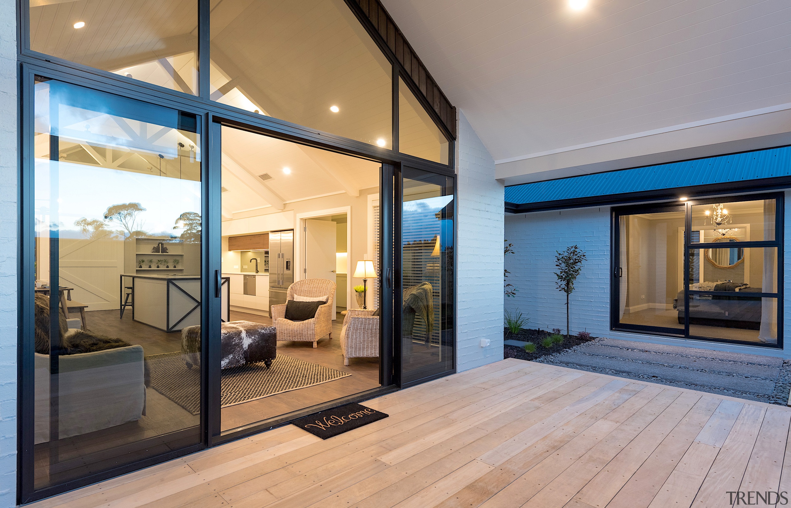 The outdoor room off the main living spaces 