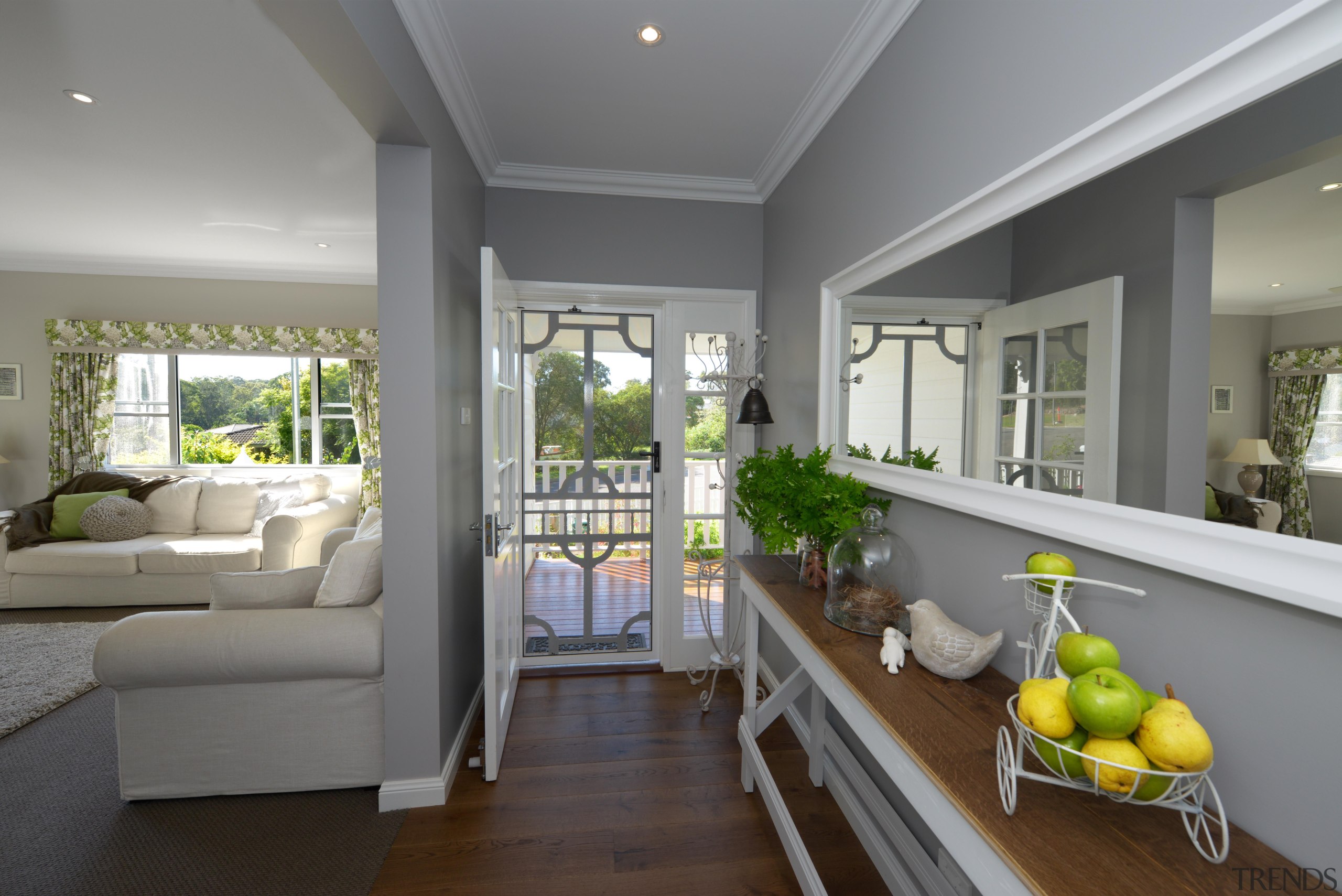 At Manor we believe in harmony - harmony home, house, interior design, living room, real estate, window, gray